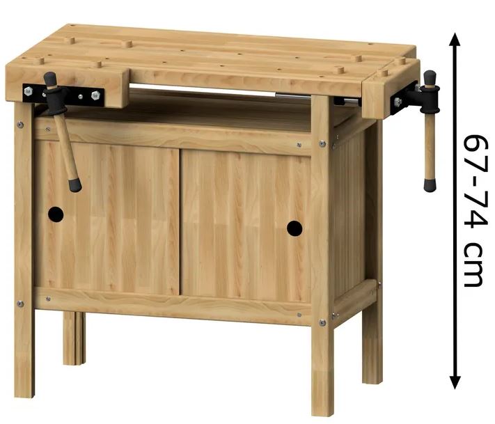 Werkbank Kinder Holz / Kinderwerkbank (mitwachsend) für Zuhause - 25% Rabatt
