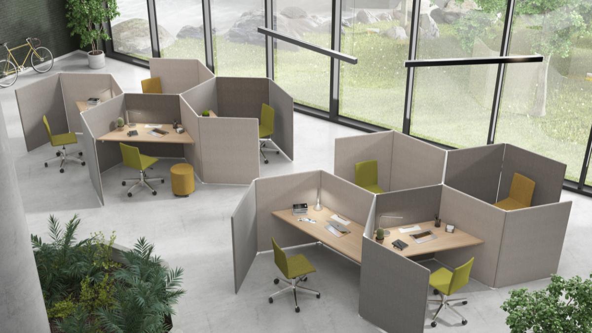 Büroplanung - Bürodesign: Der Weg zu einem inspirierenden Arbeitsumfeld | jetzt Planungshilfe herunterladen