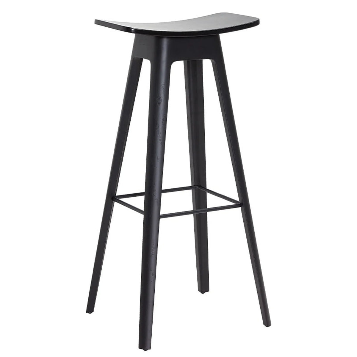 Designer oak bar stool in two seat heights | HC1