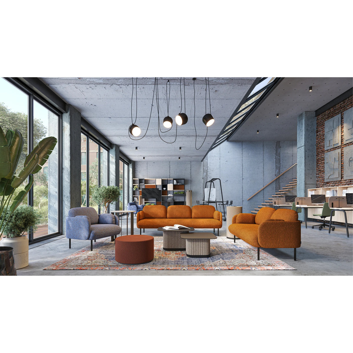 Büro Sofa als Zwei- oder Dreisitzer | Myami