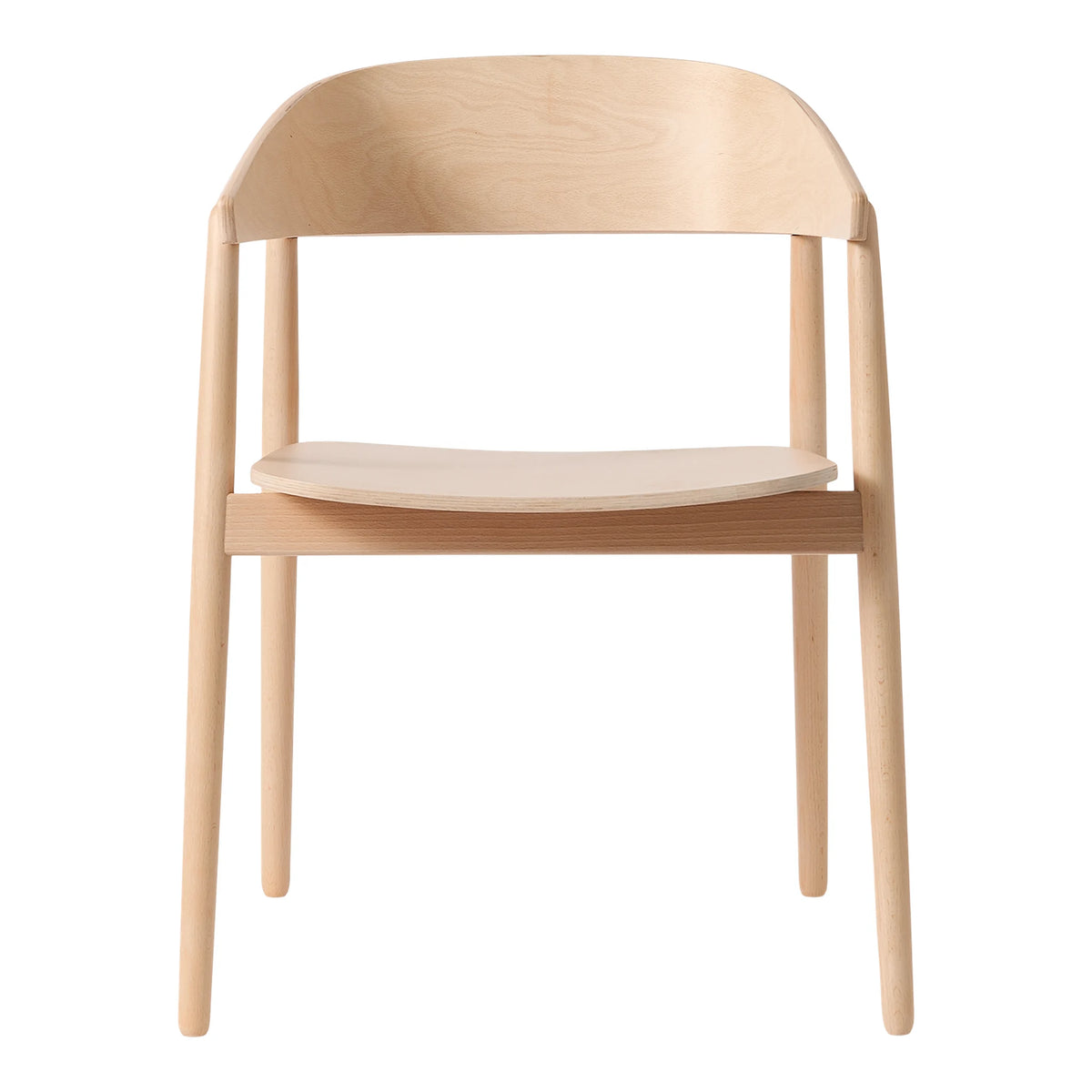 Designer Stuhl ungepolstert aus Holzfurnier | AC2