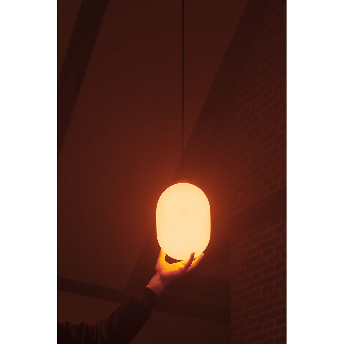 Hand-blown glass pendant light with Sunset Dimming | Sun