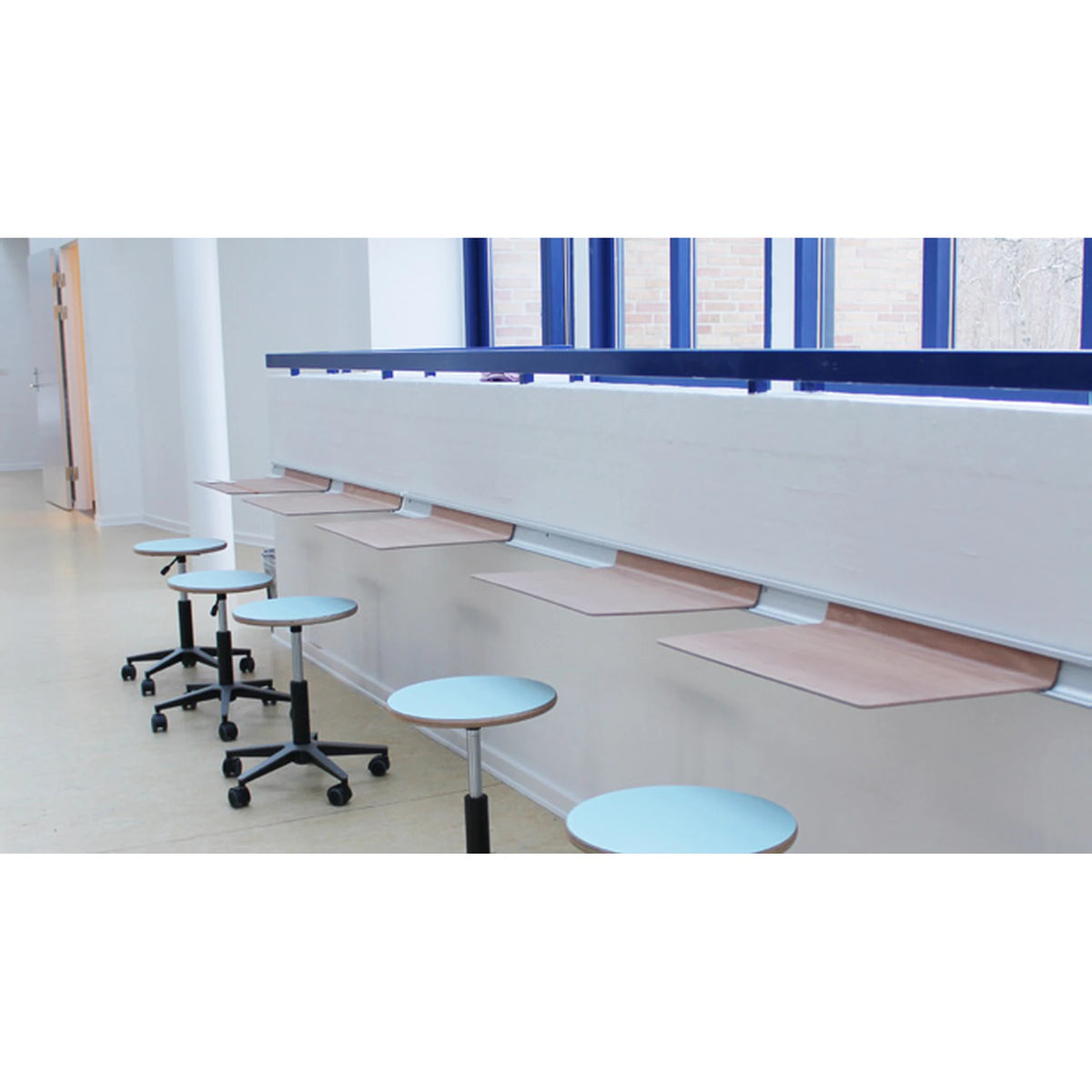2-er Lernarbeitsplatz an der Wand | Kibemo