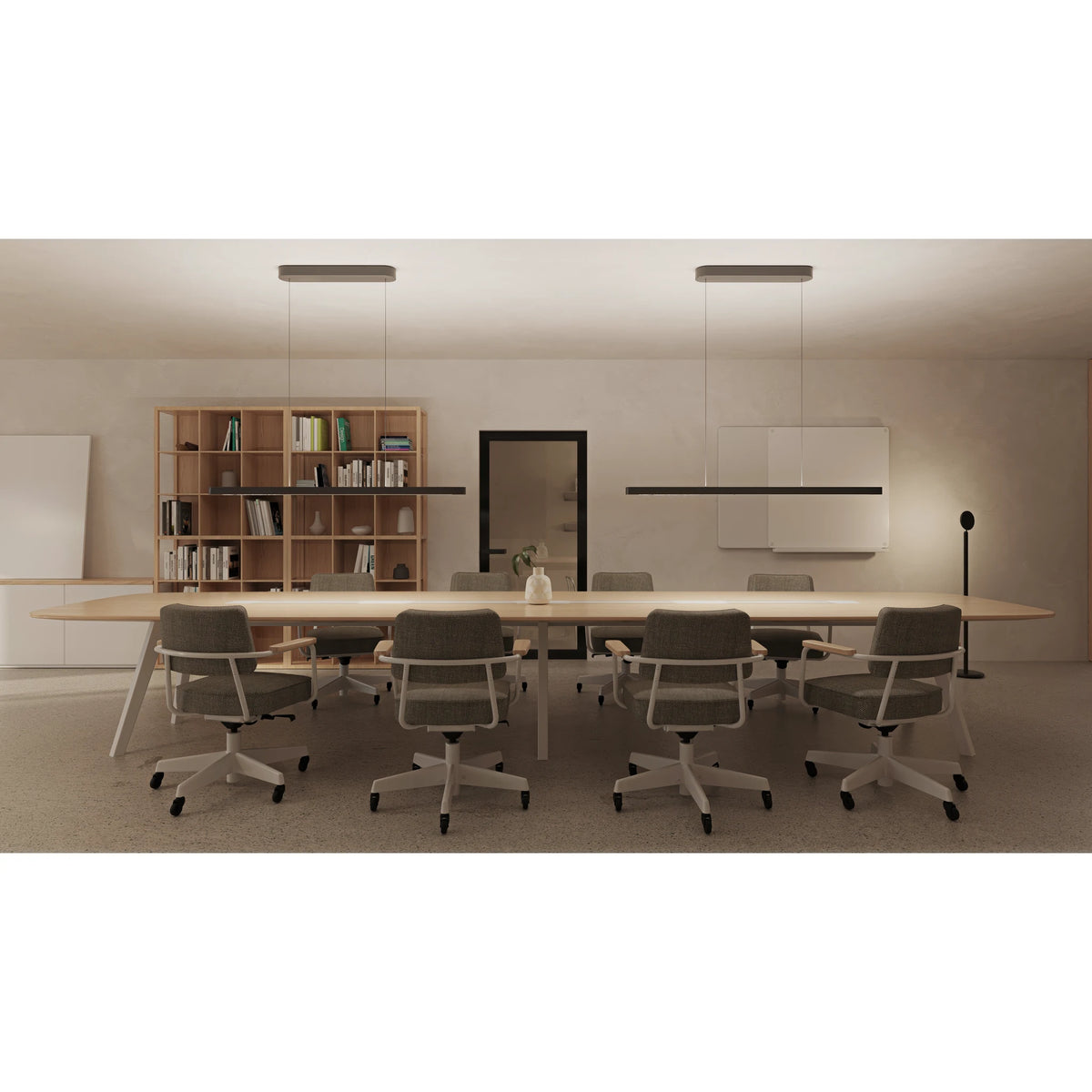 Pendant light with 10,700 lumens and height adjustment | Teams Suspension