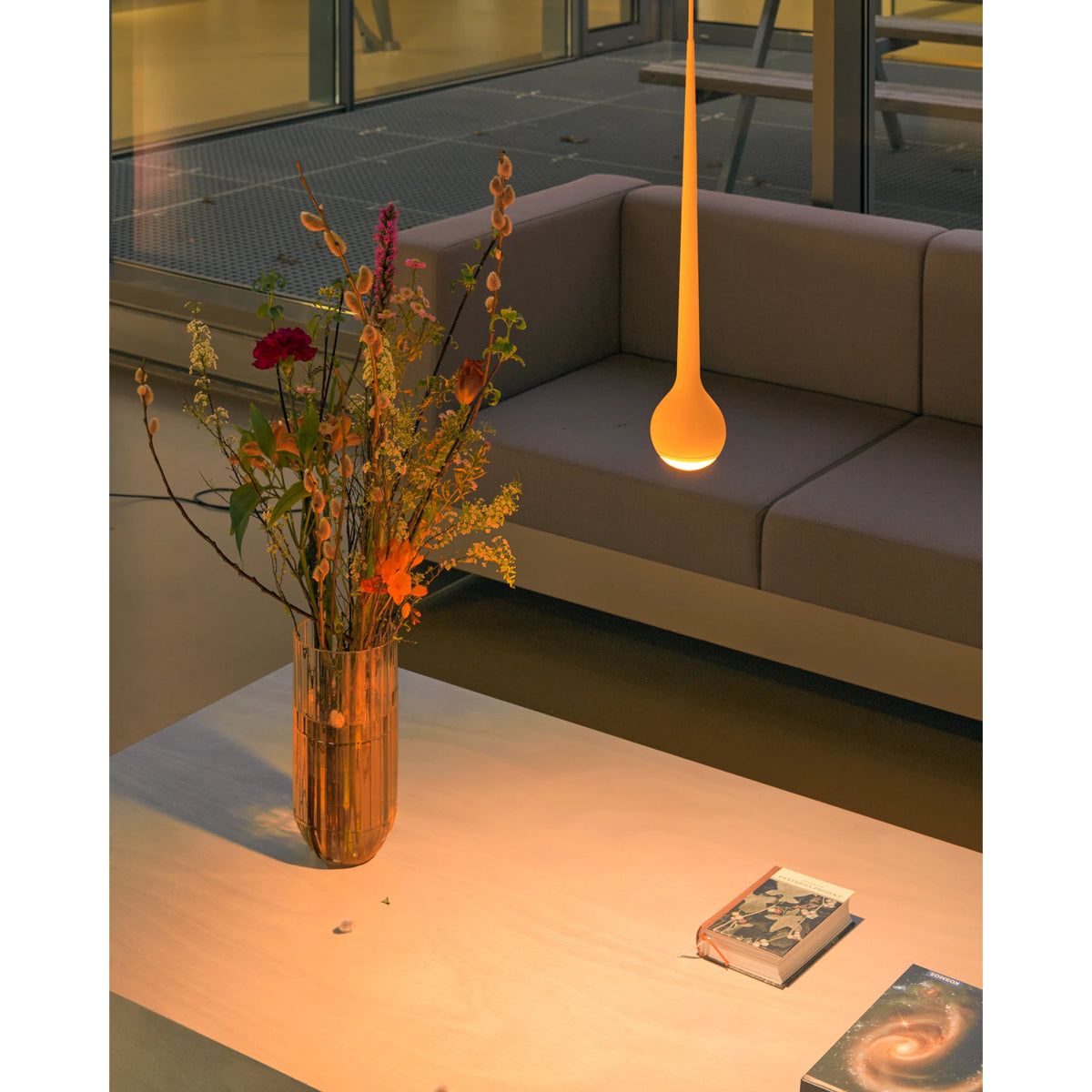 Pendant light with glare-free 360° light | Falling Sun