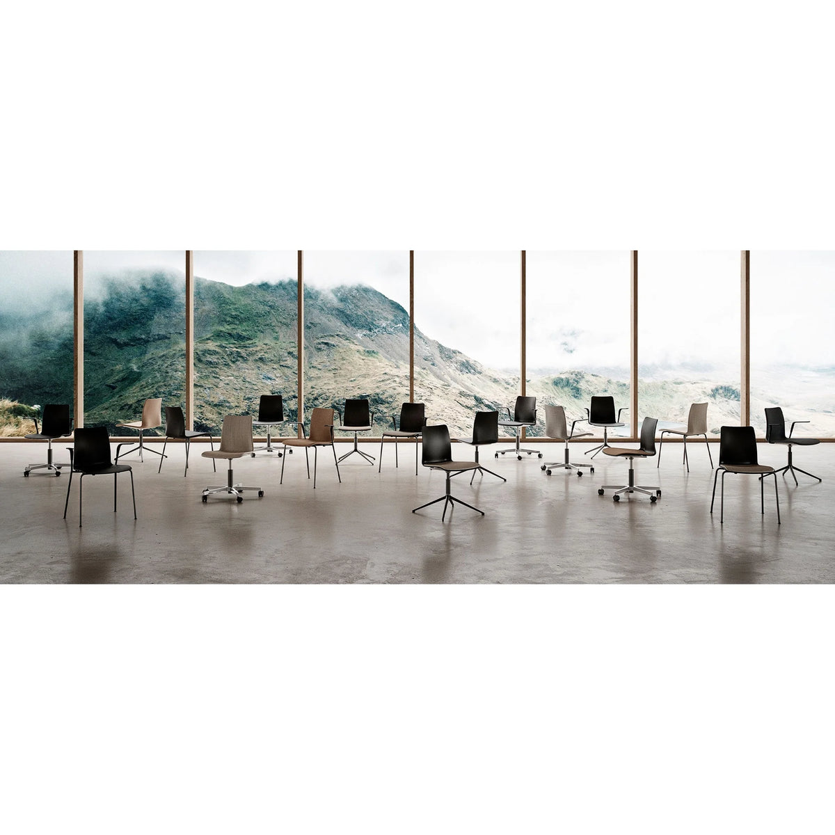 Konferenzstuhl mit Vierfussgestell | Mood