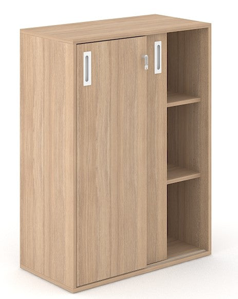 Sideboard Buero 3OH aus Holz mit Schiebetuere