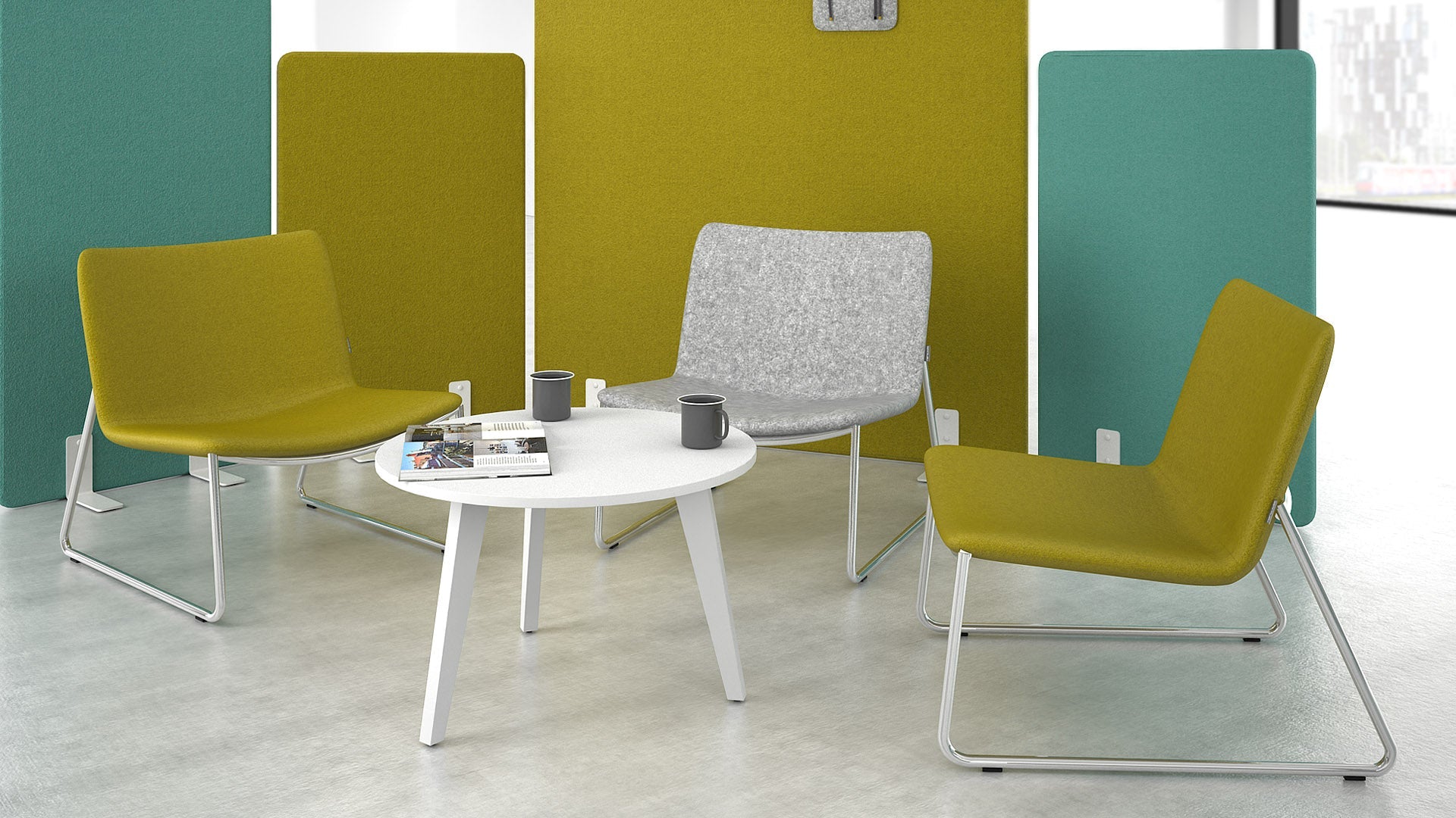 Murs de séparation Bureau / murs acoustiques ǀ Postuition libre