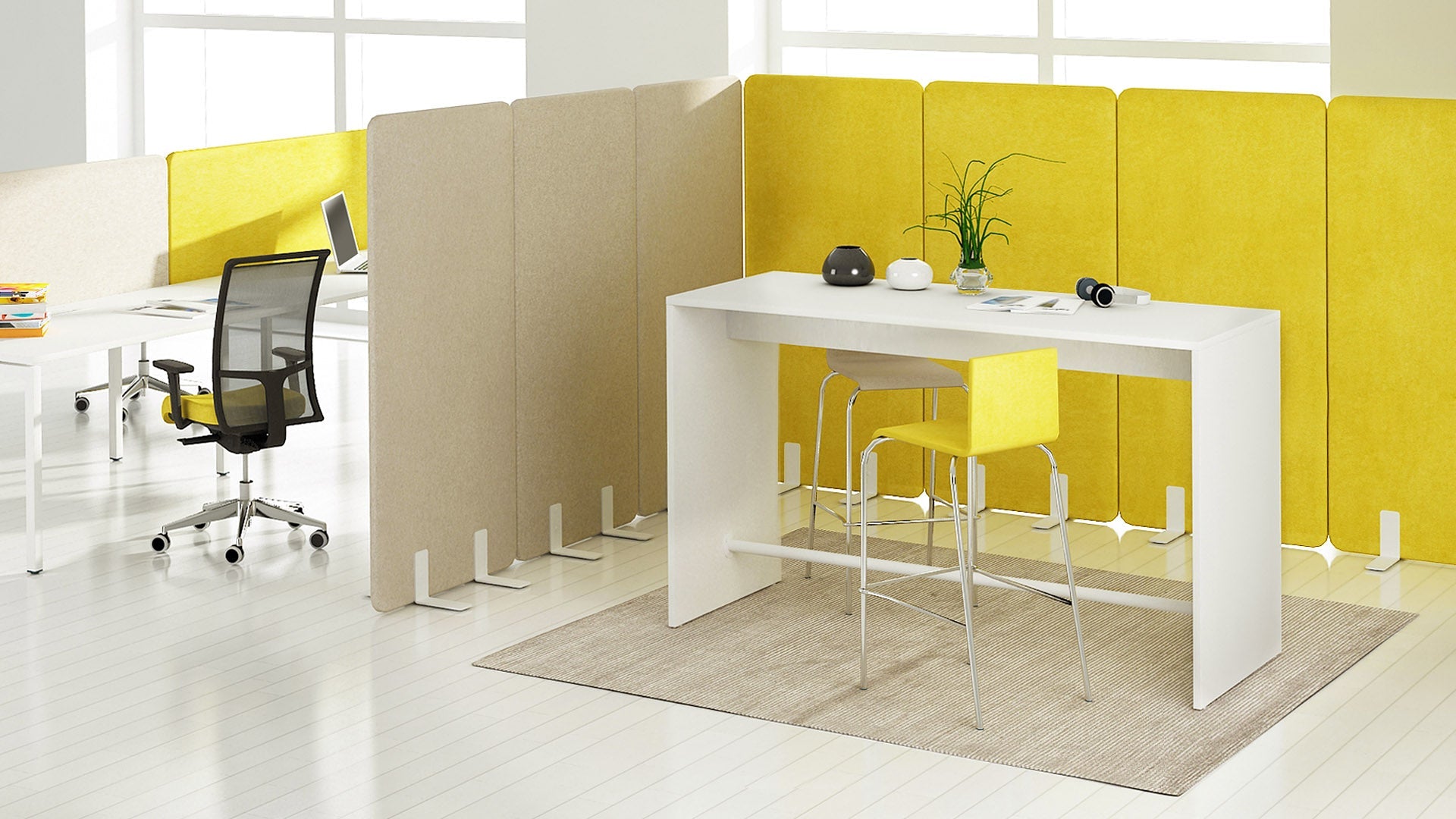 Murs de séparation Bureau / murs acoustiques ǀ Postuition libre