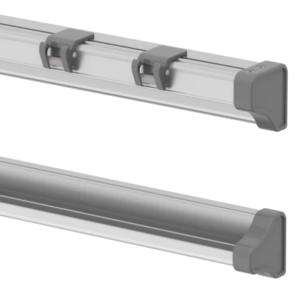Tafelprofil aus Aluminium für Schiebetafeln, auch als Set