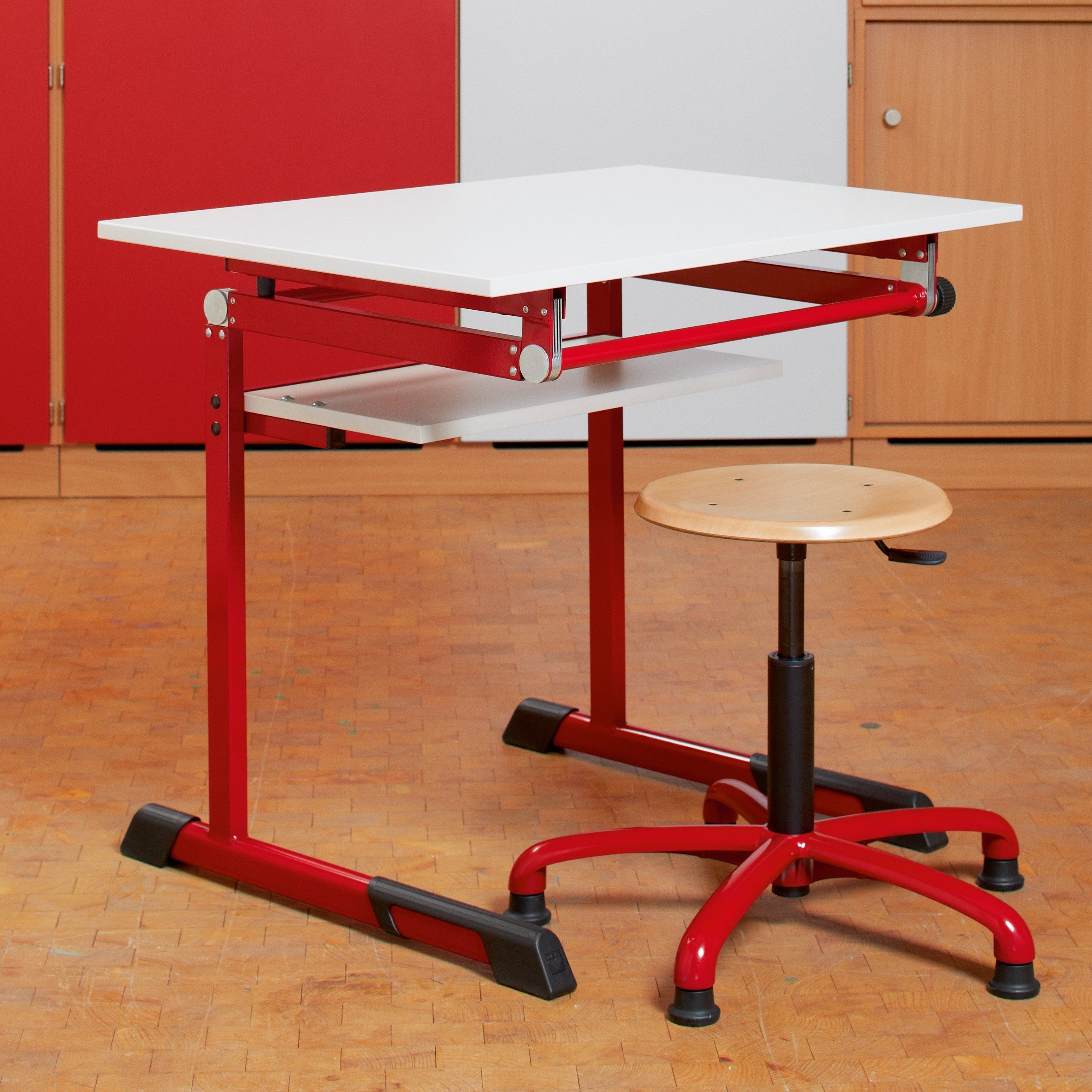 Drehhocker Schule höhenverstellbar