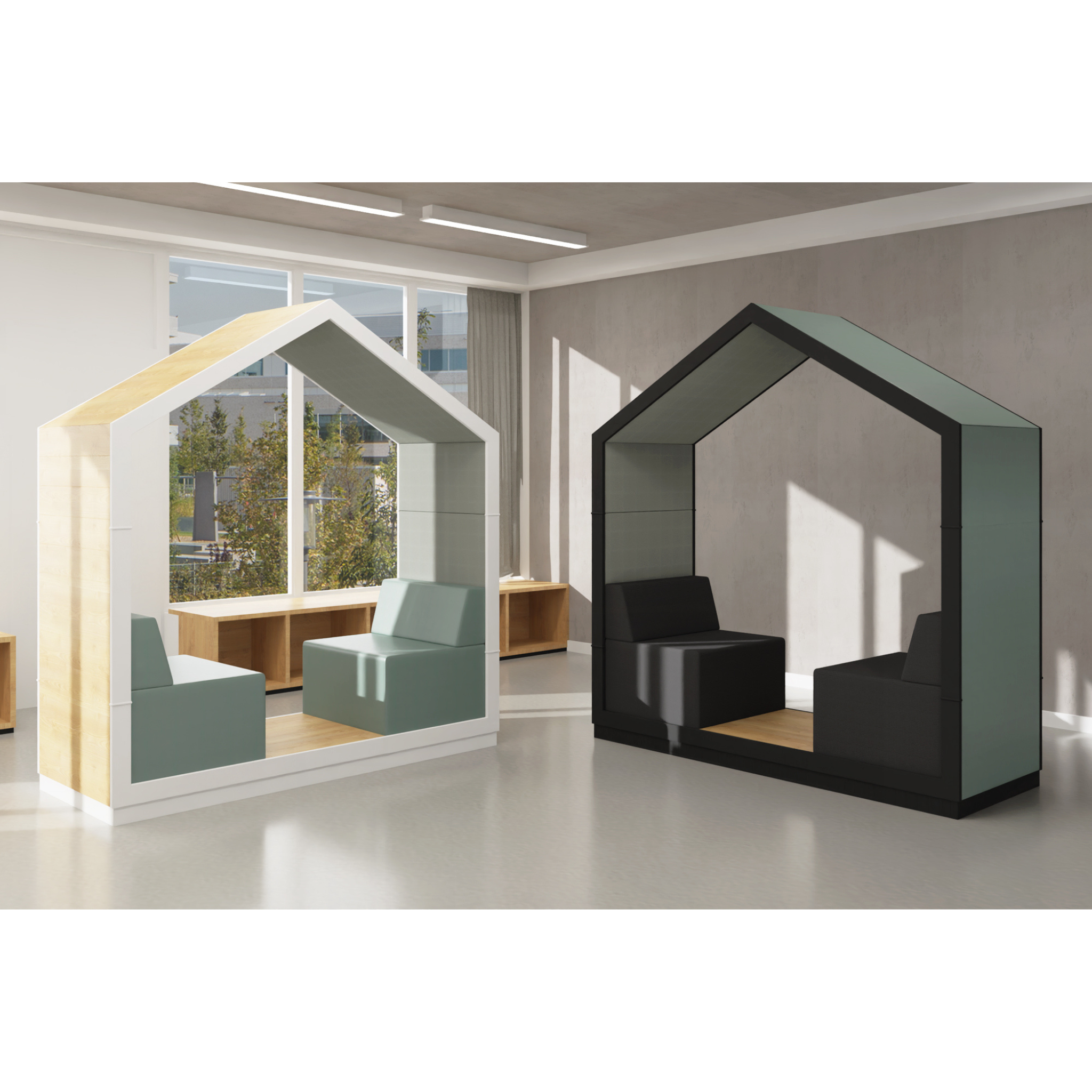 Akustik Loungebox Lernlandschaft Schule