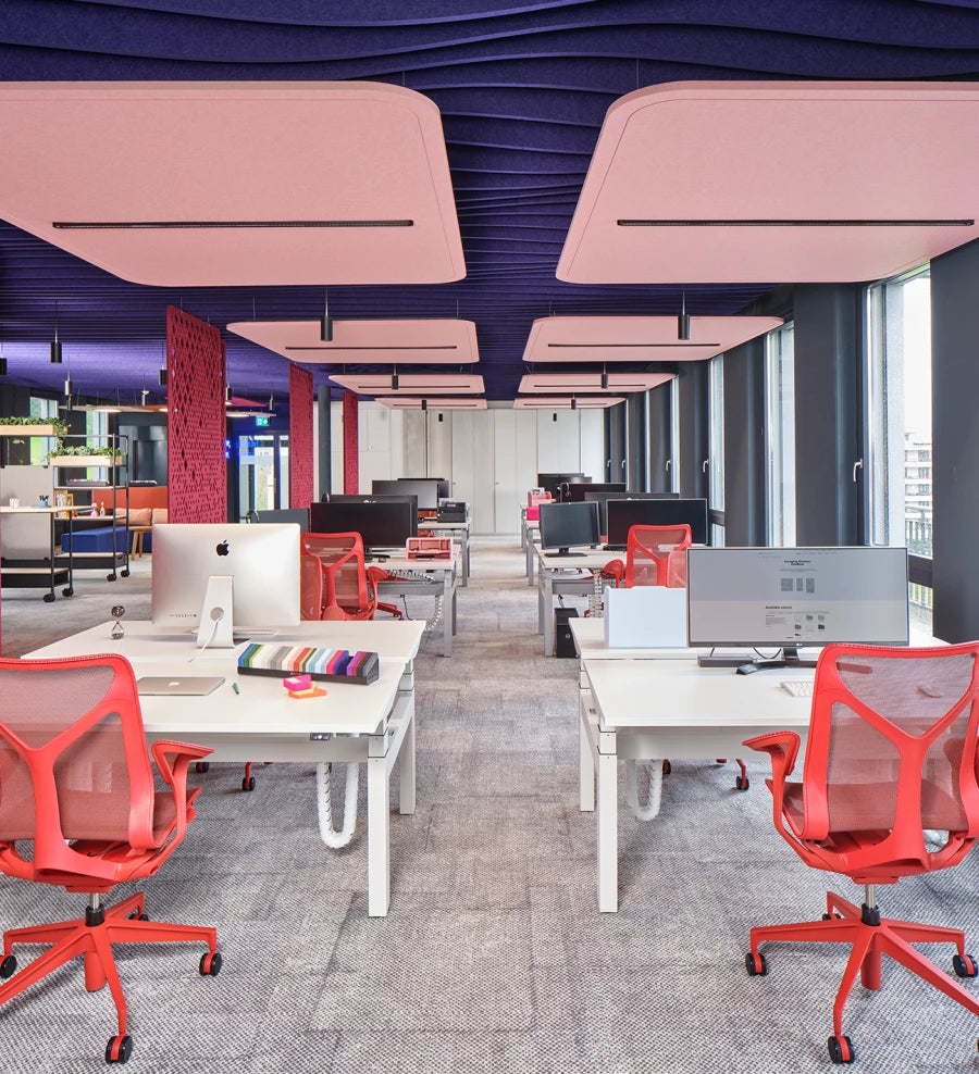 Akustikleuchte Impact Acoustic moderne Innenarchitektur