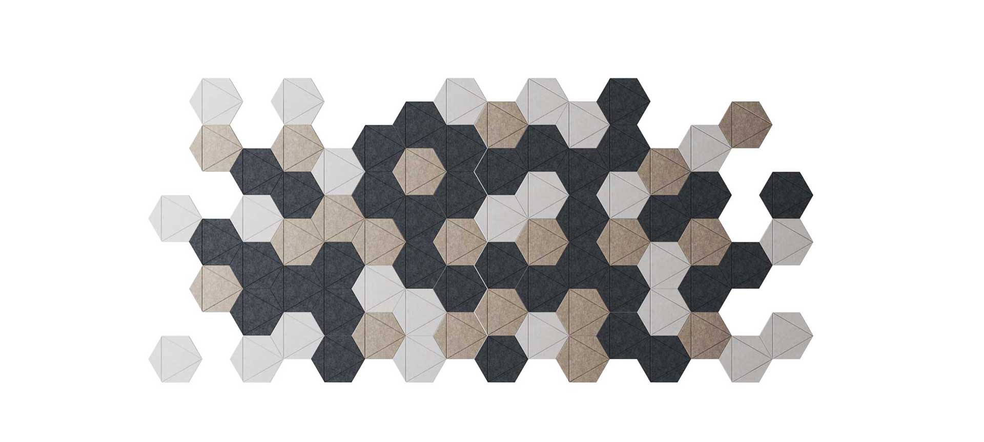 Plaques acoustiques Absorption du son durable pour les pièces modernes (ensemble 5-er) ǀ œuvres d'art acoustiques