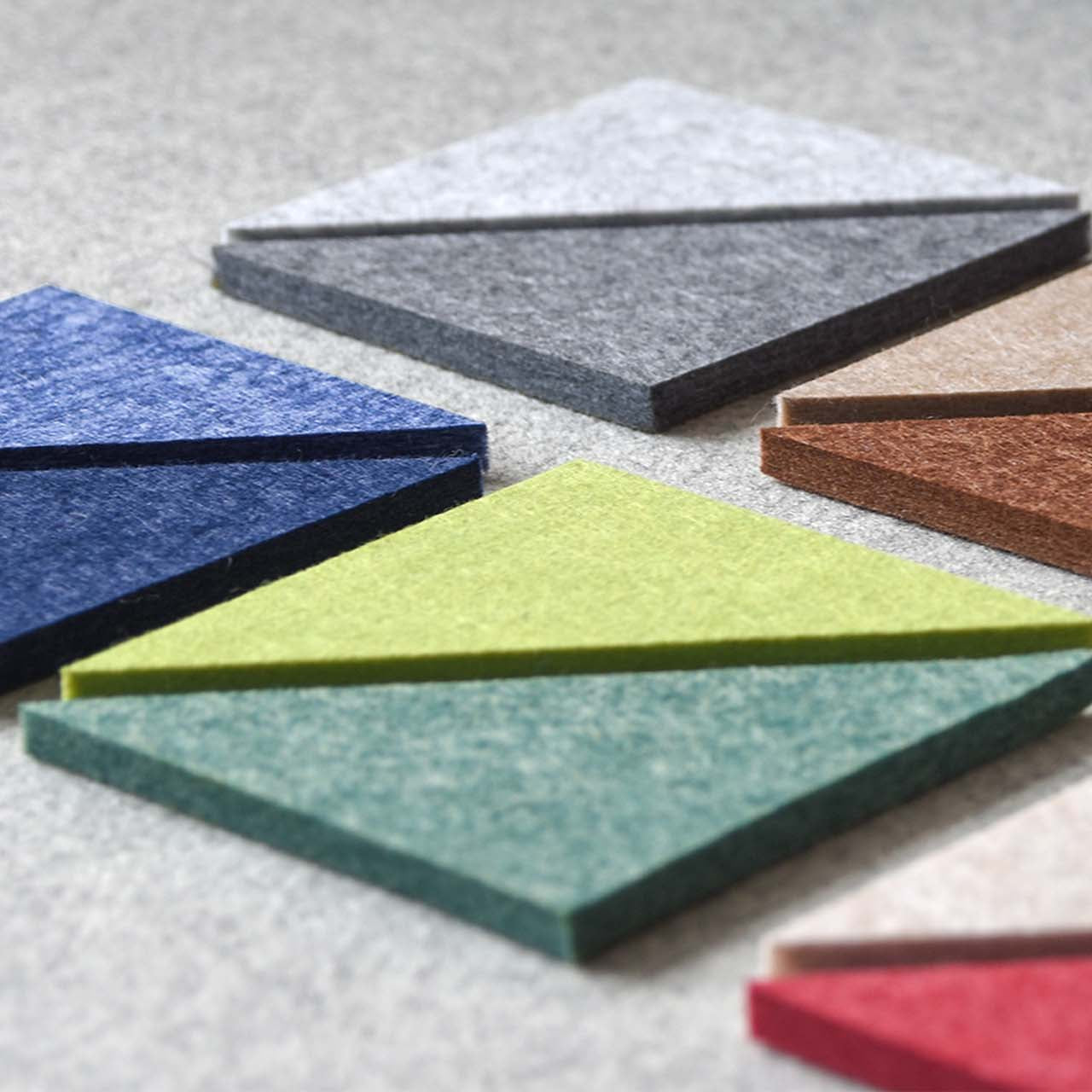 Plaques acoustiques Absorption du son durable pour les pièces modernes (ensemble 5-er) ǀ œuvres d'art acoustiques