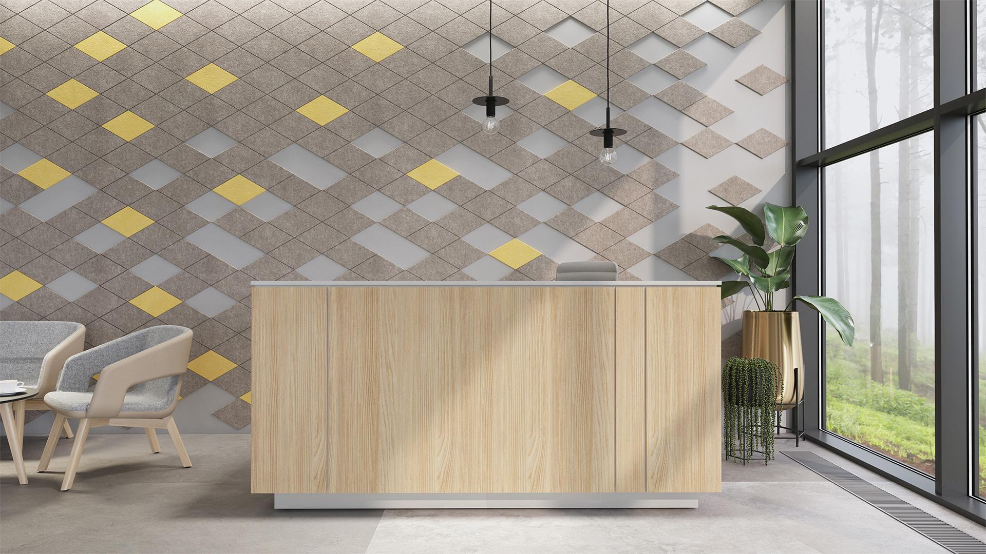 Panneaux acoustiques / panneau mural acoustique pour une acoustique ambiante tendance