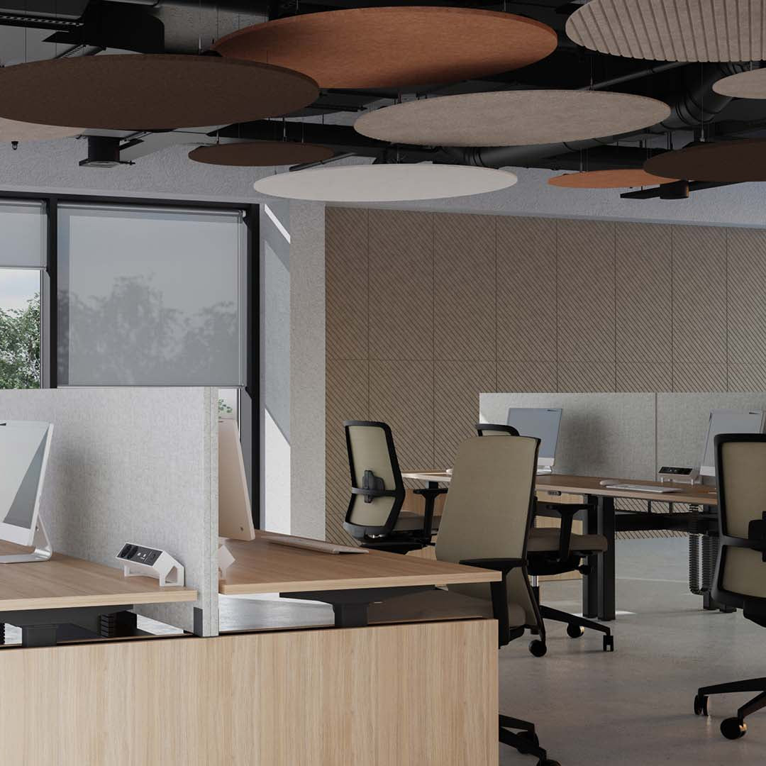 Plaques acoustiques Absorption du son durable pour les pièces modernes (ensemble 5-er) ǀ œuvres d'art acoustiques
