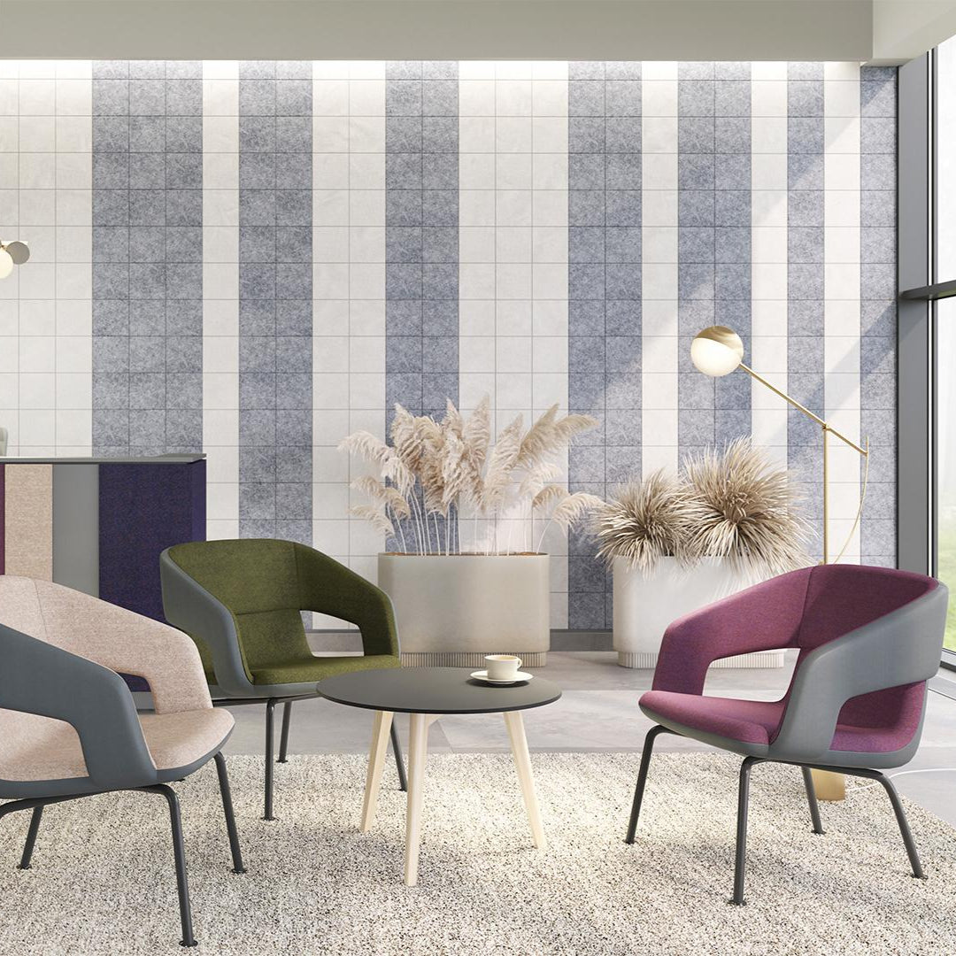 Plaques acoustiques Absorption du son durable pour les pièces modernes (ensemble 5-er) ǀ œuvres d'art acoustiques