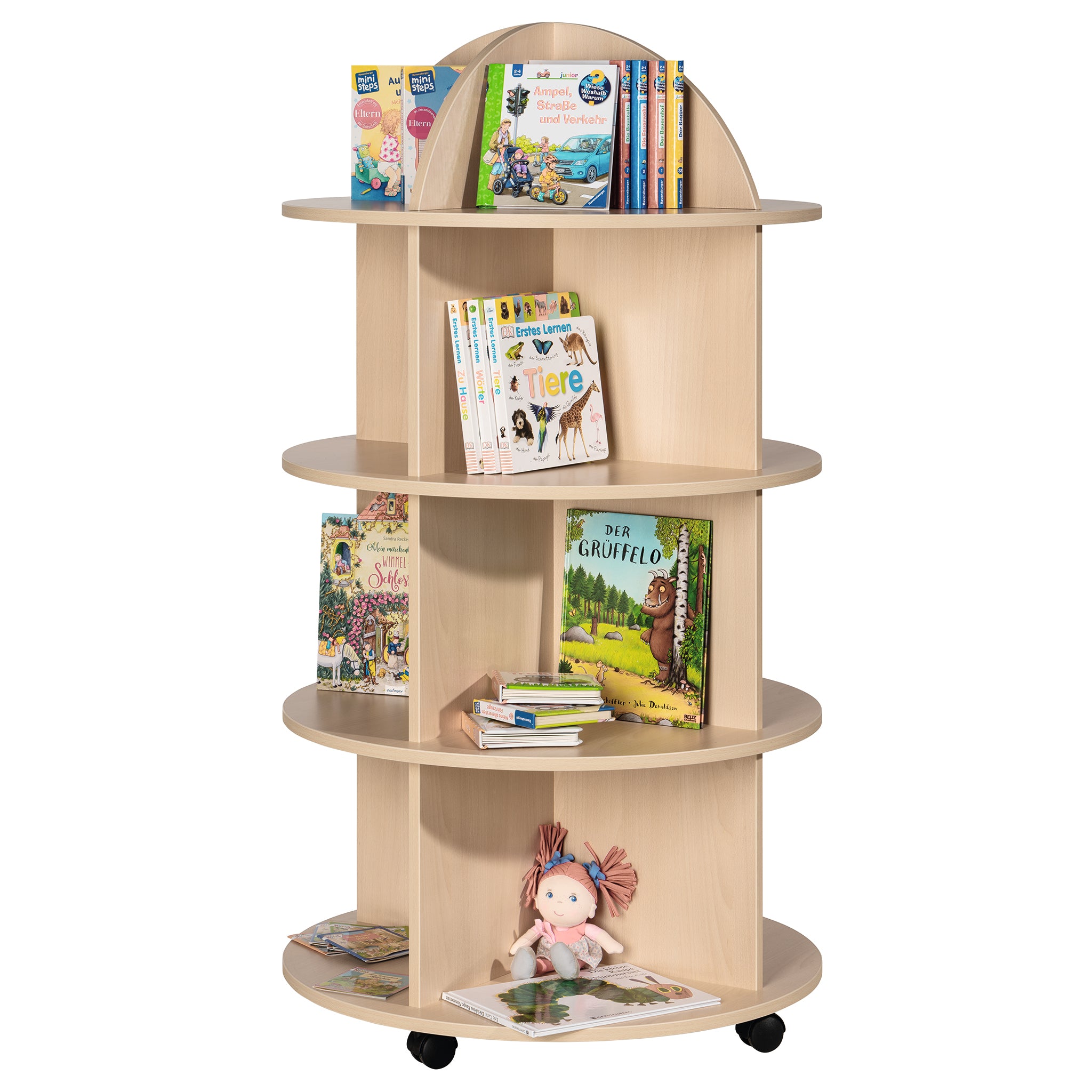 Mobiles Bücherrondell für Kindergarten in der Schweiz