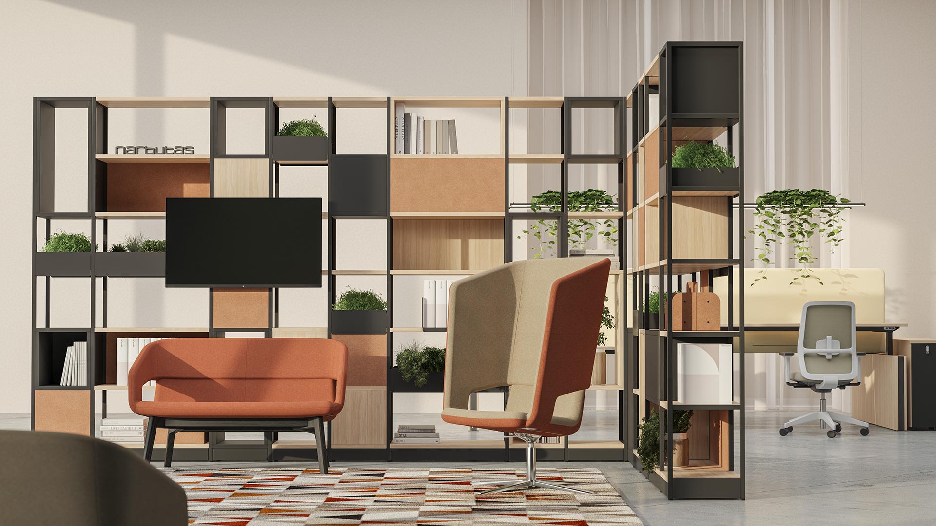 Büroregal modular / Regal Büro als Raumtrenner ǀ COMBUS