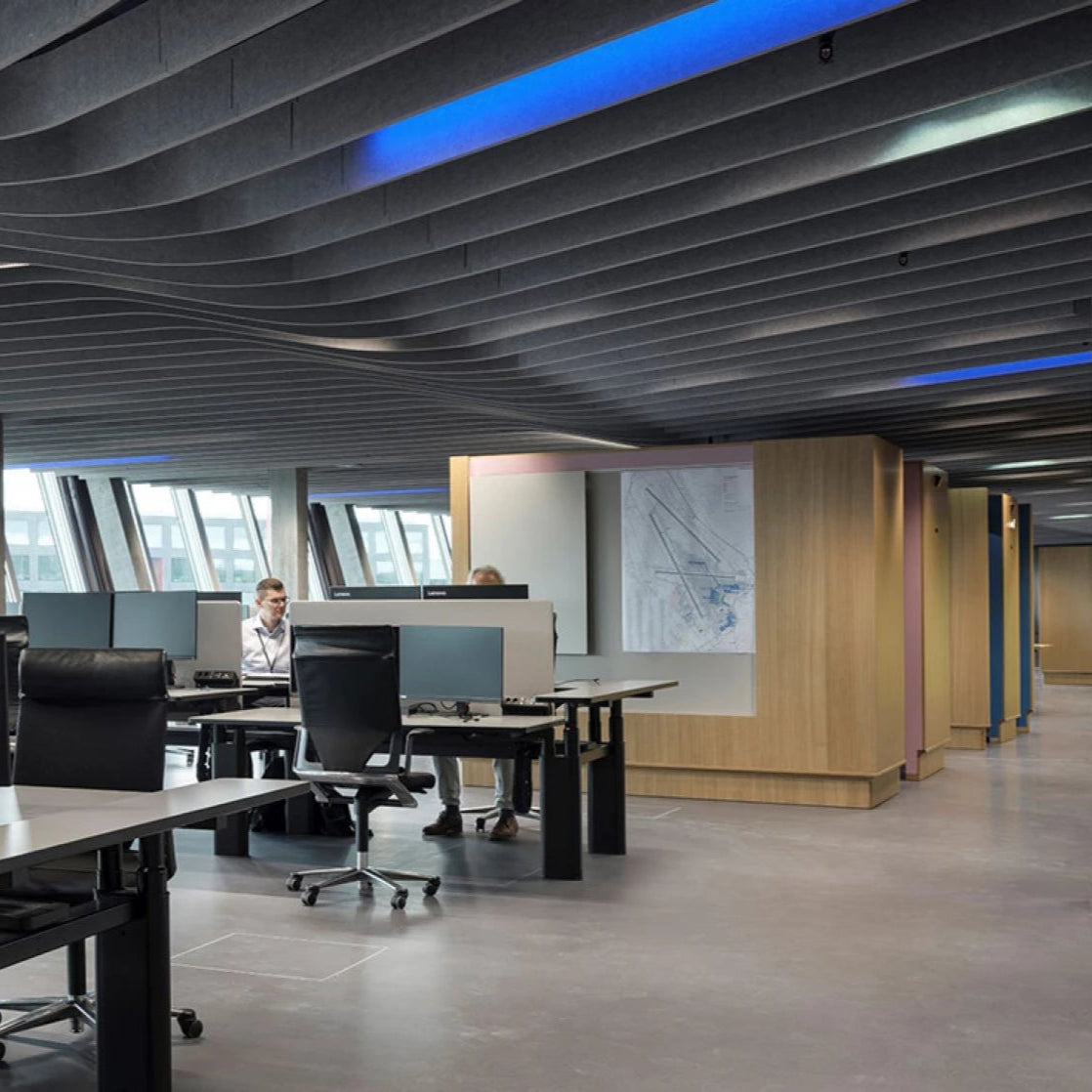 Deckenbaffel für Bildungsbauten Schweiz