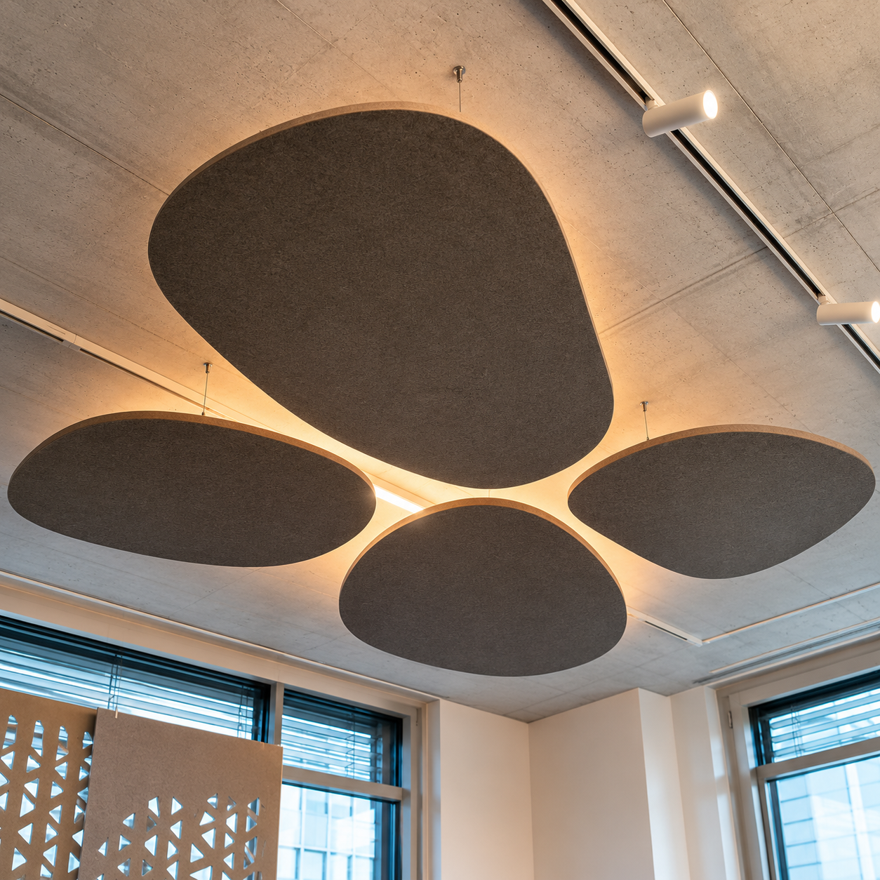 Ceiling Panel Set STONE – Top Acoustic Solution with Absorption Class A | Swiss Design