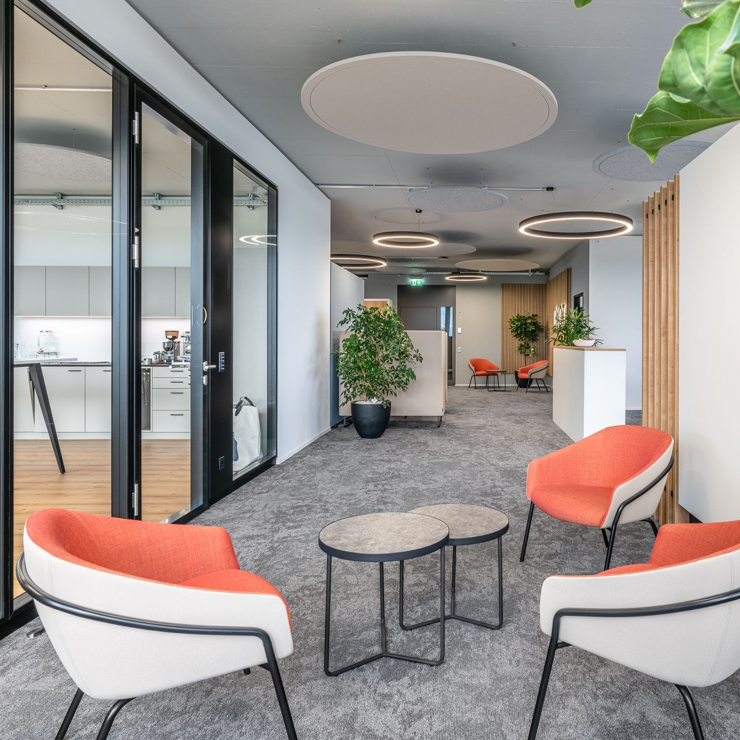 Detailansicht Deckenpanel Round Impact Acoustic