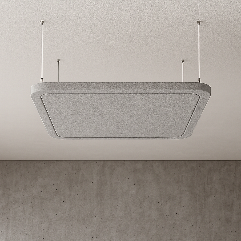 Deckenpanel Square Impact Acoustic in modernem Büro