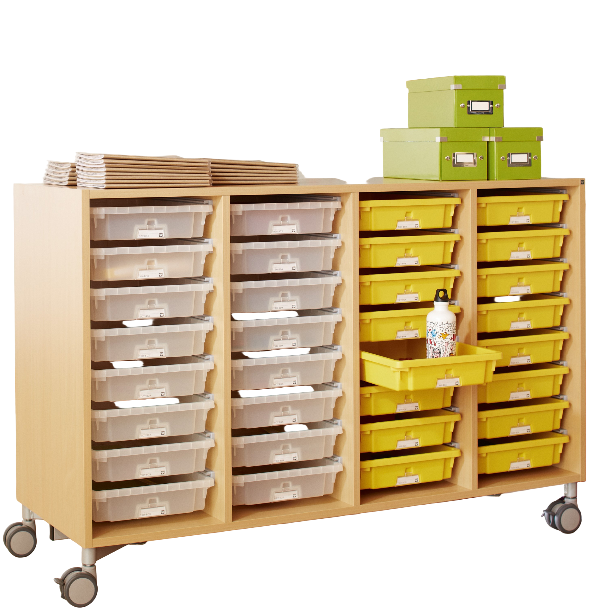 Schulschrank mit TidyBoxen Klassenzimmer