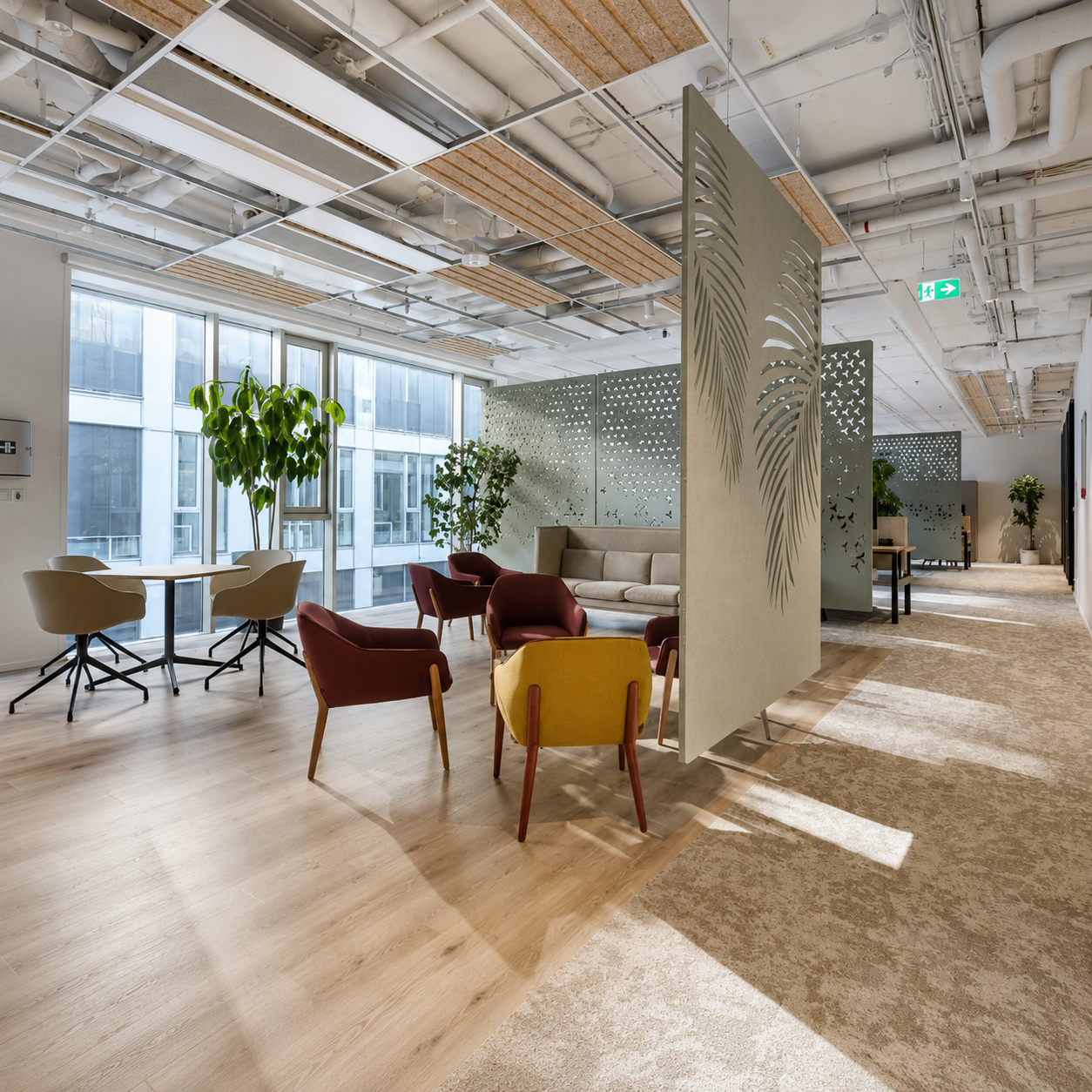 Hanging Room Divider – Top Acoustic Solution with Absorption Class A | Swiss Design
