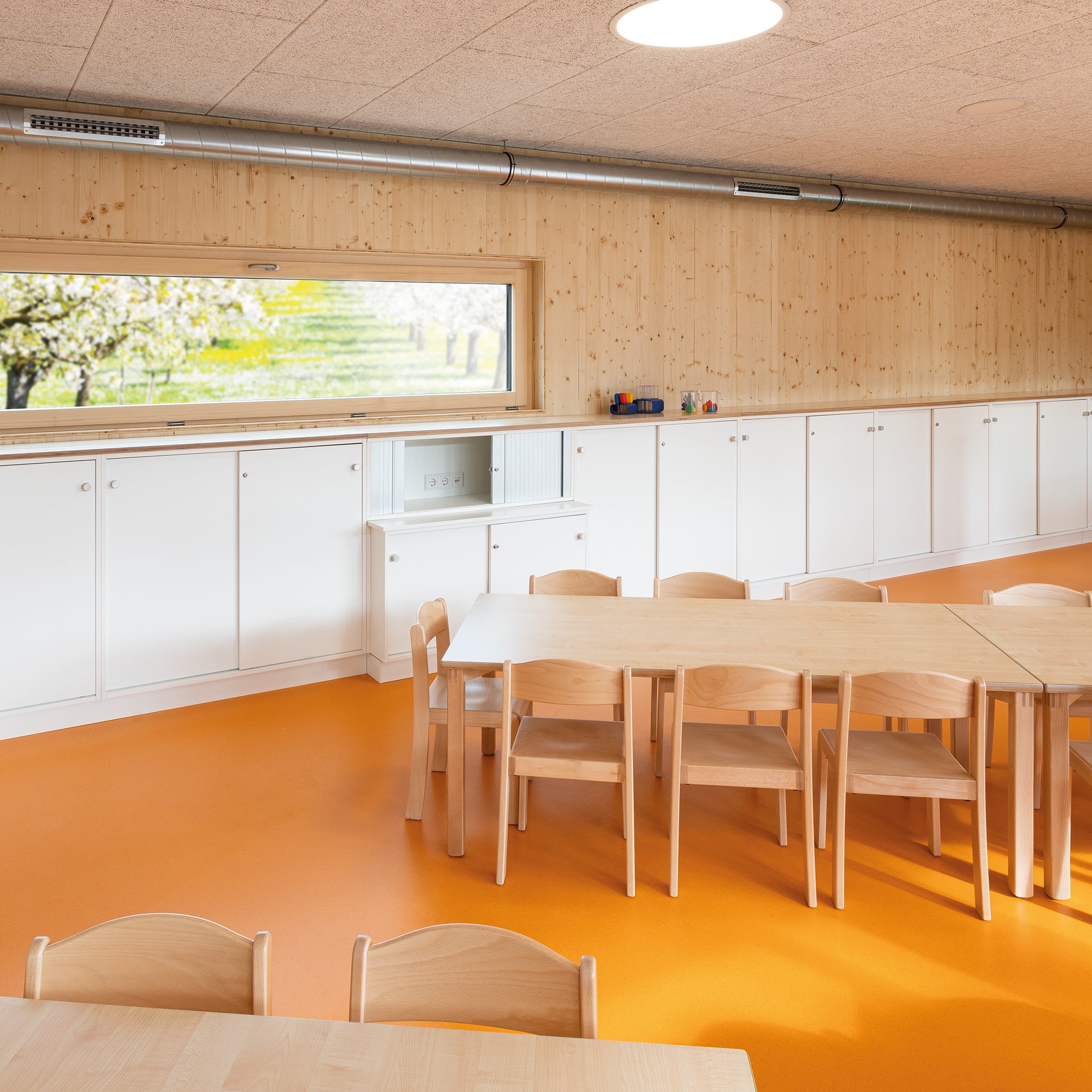 Kindergartenstuhl Naturholz Design