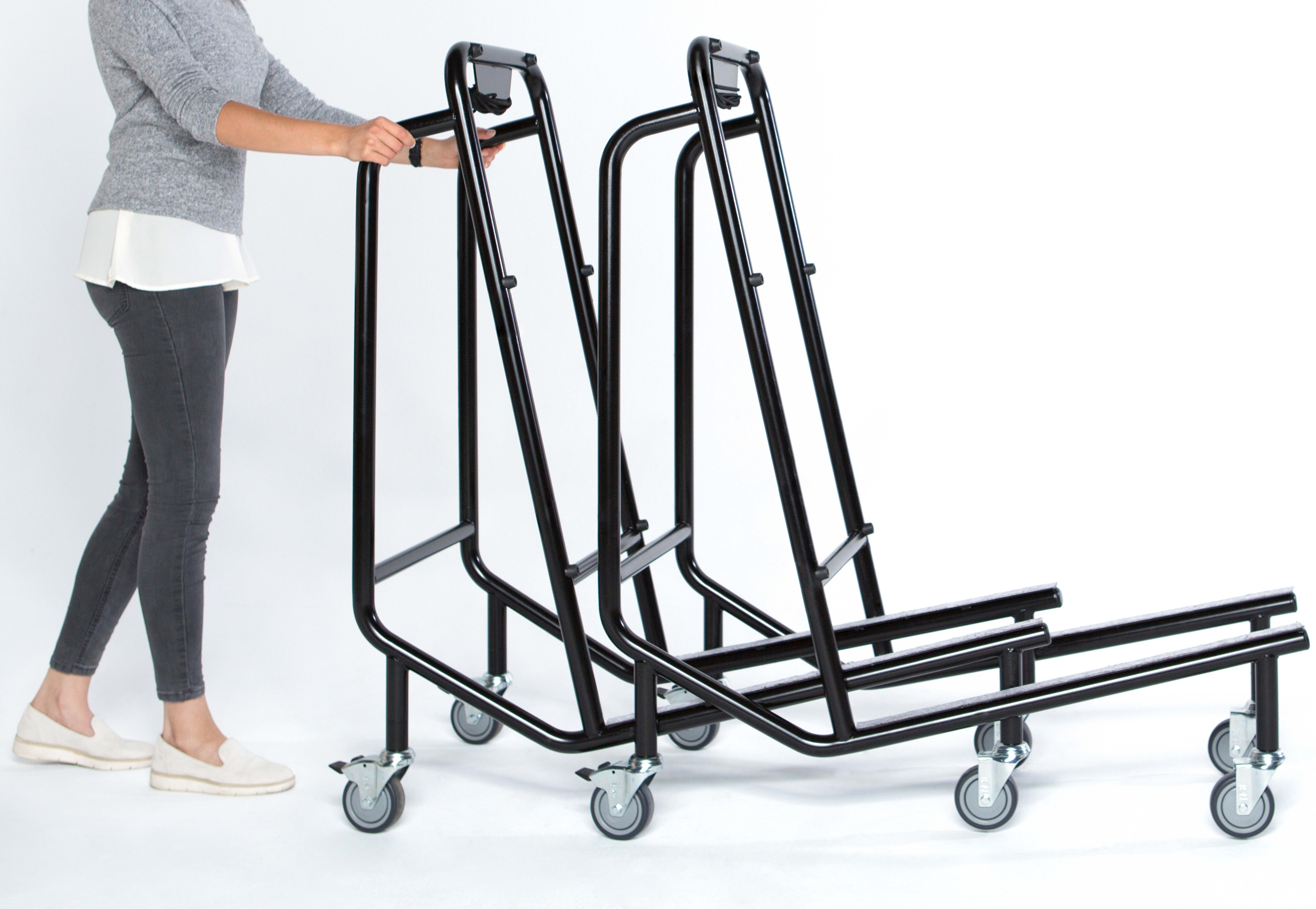 Voiture de table pour les tables pliantes - pratique, stable et mobile