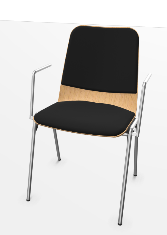 Robuste Hallenbestuhlung mit Sitzpolster, ideal für Konzerte, Konferenzen und öffentliche Gebäude.