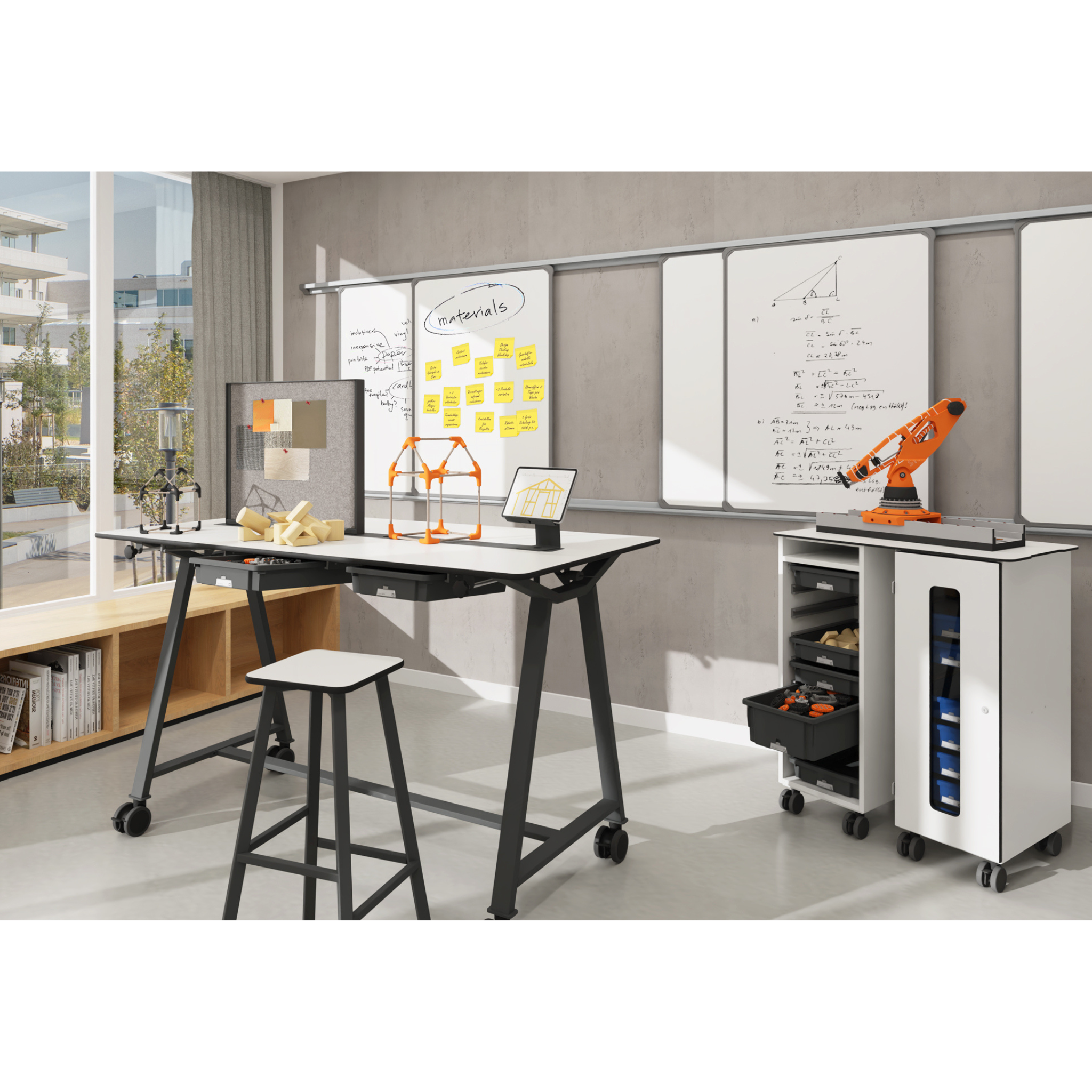 Schulmöbel Makerspace Flexlab im Einsatz