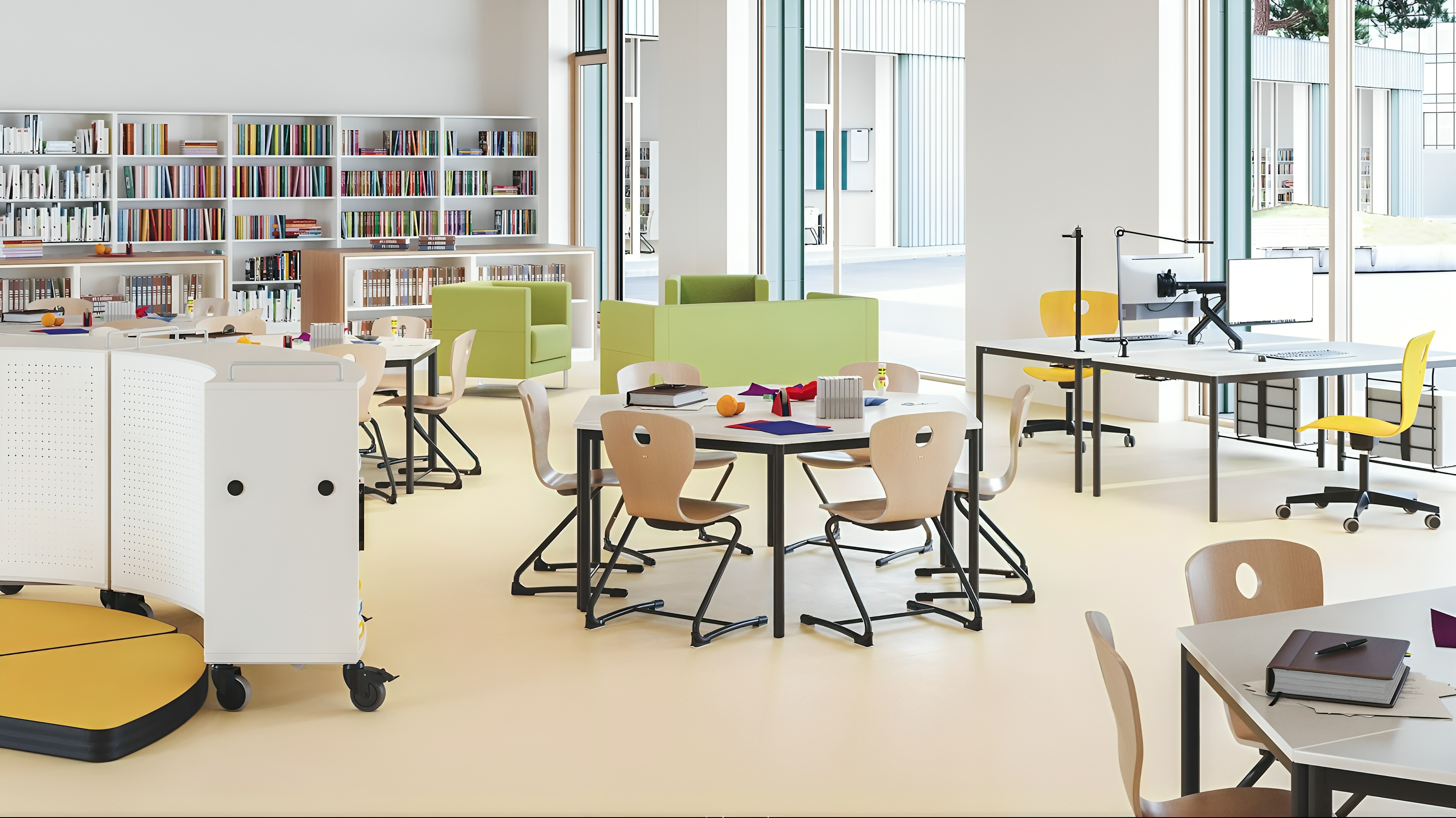 Table à plusieurs reprises pour les salles d'apprentissage flexibles | Tout