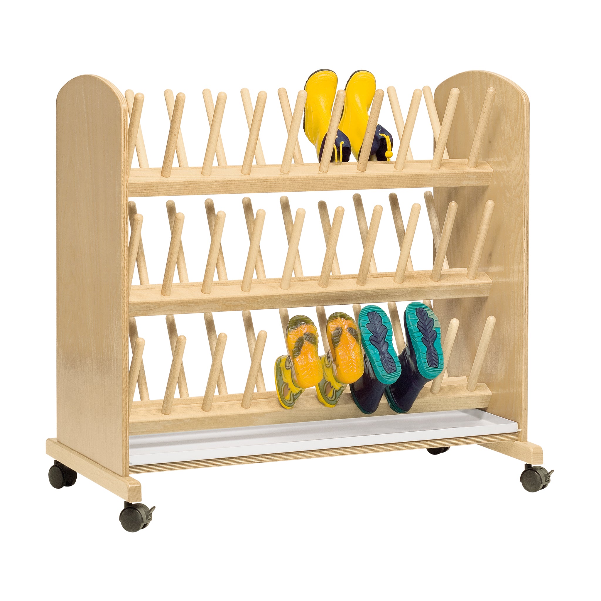 Stiefelwagen für 30 Paar Kinderstiefel