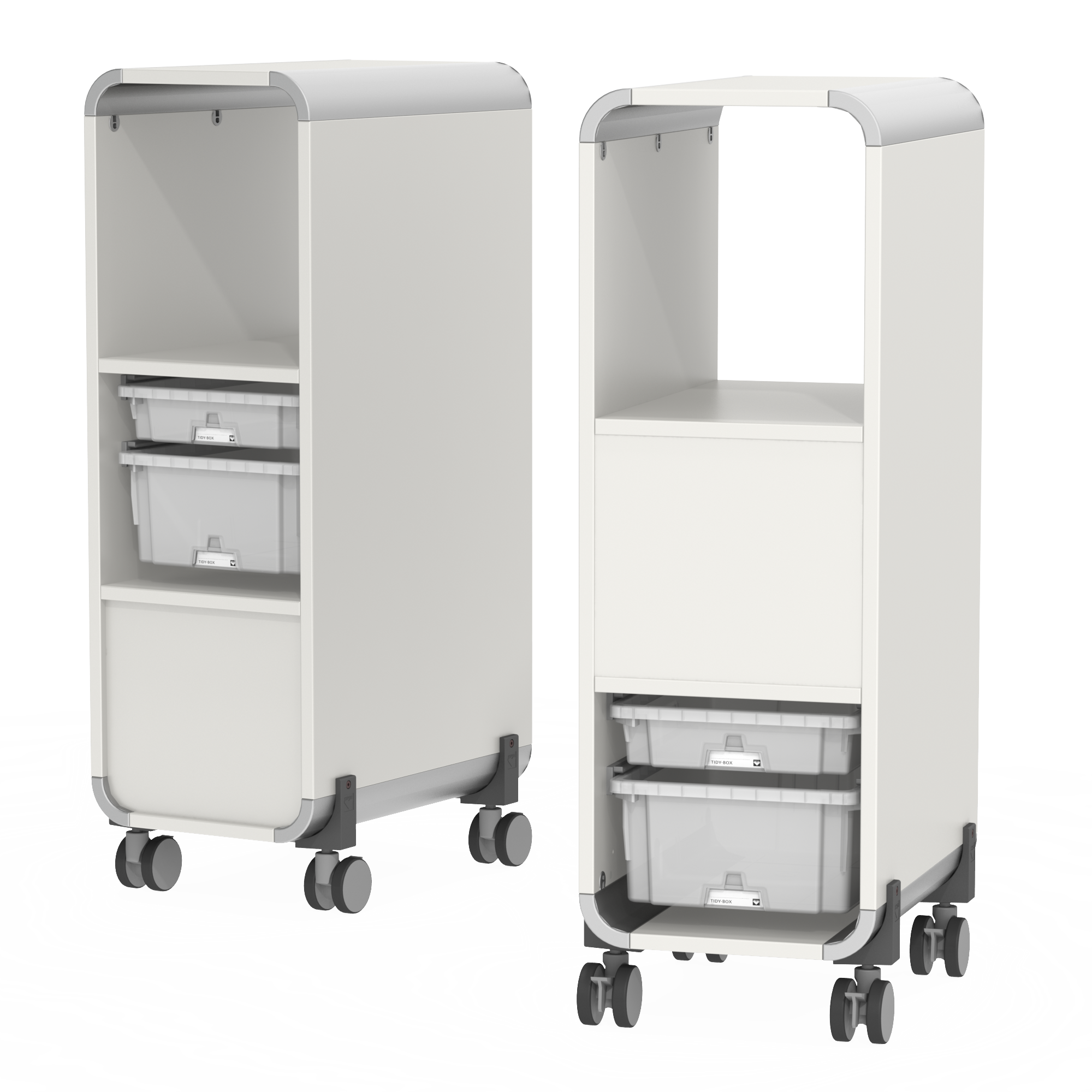 Mobiler Schulschrank mit Tidy Boxen