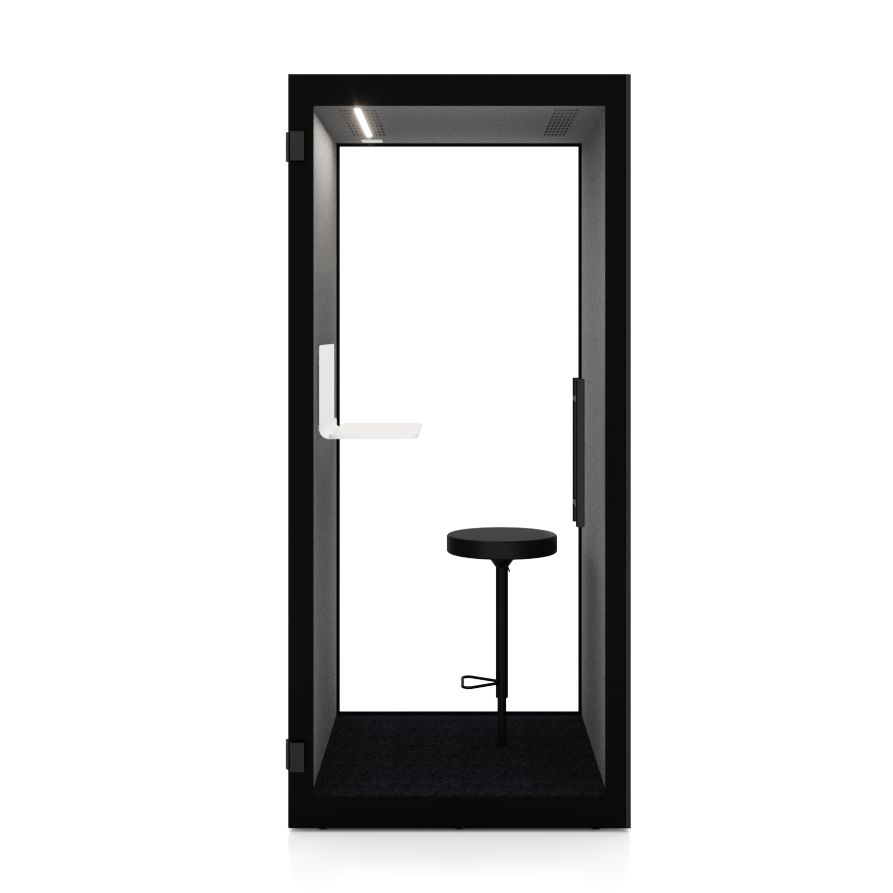 Phone Booth mit GS-Zertifikat & 27.3 dB Schallreduktion (ISO-Norm) | Chatbox Single