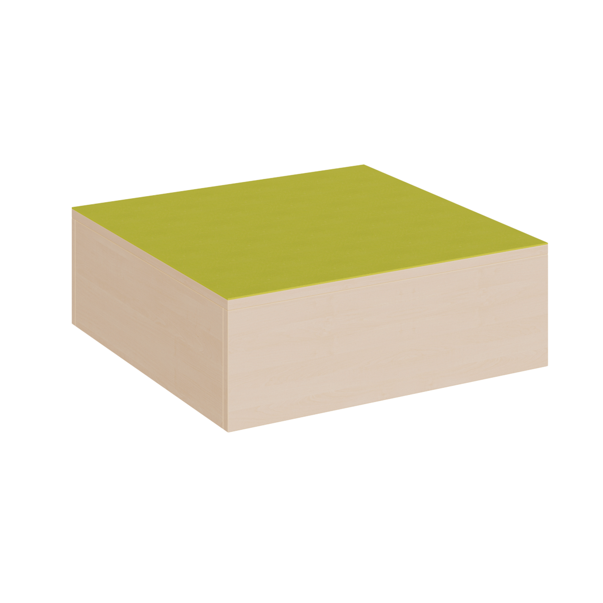 Plate-forme carrée avec surface de linoléum
