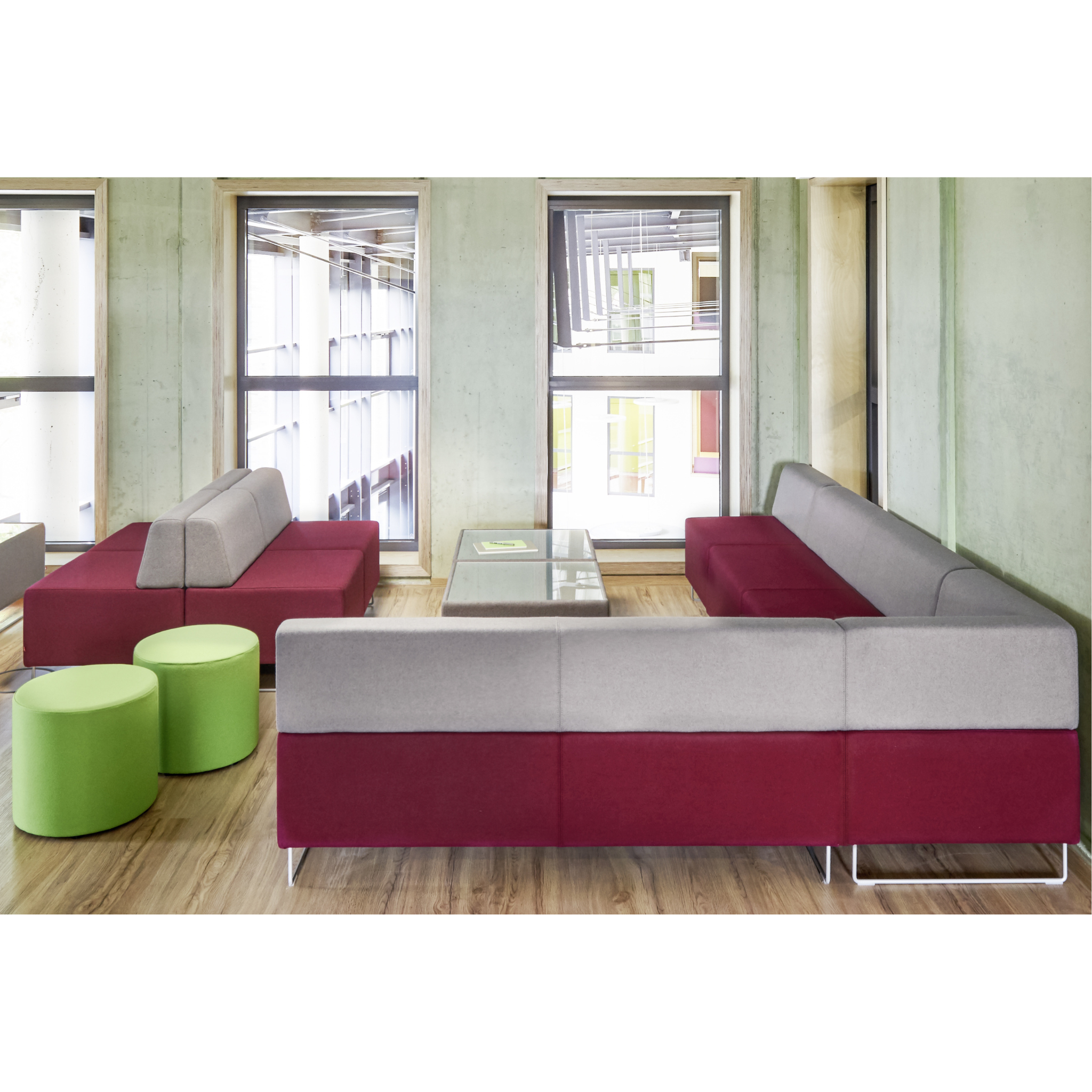 Modulare Sitzlandschaft Schule