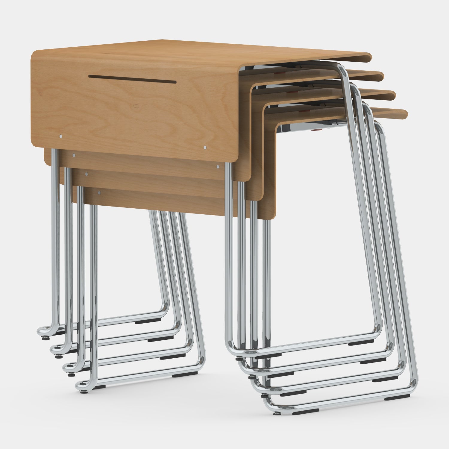 PAGHOLZ Schultisch mit Stiftablage