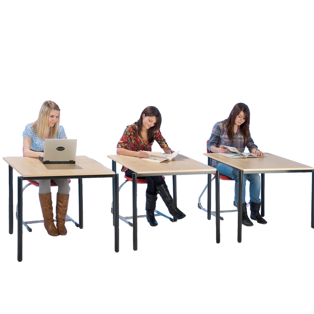 Schultische quadratisch rechteckig stapelbar & fahrbar