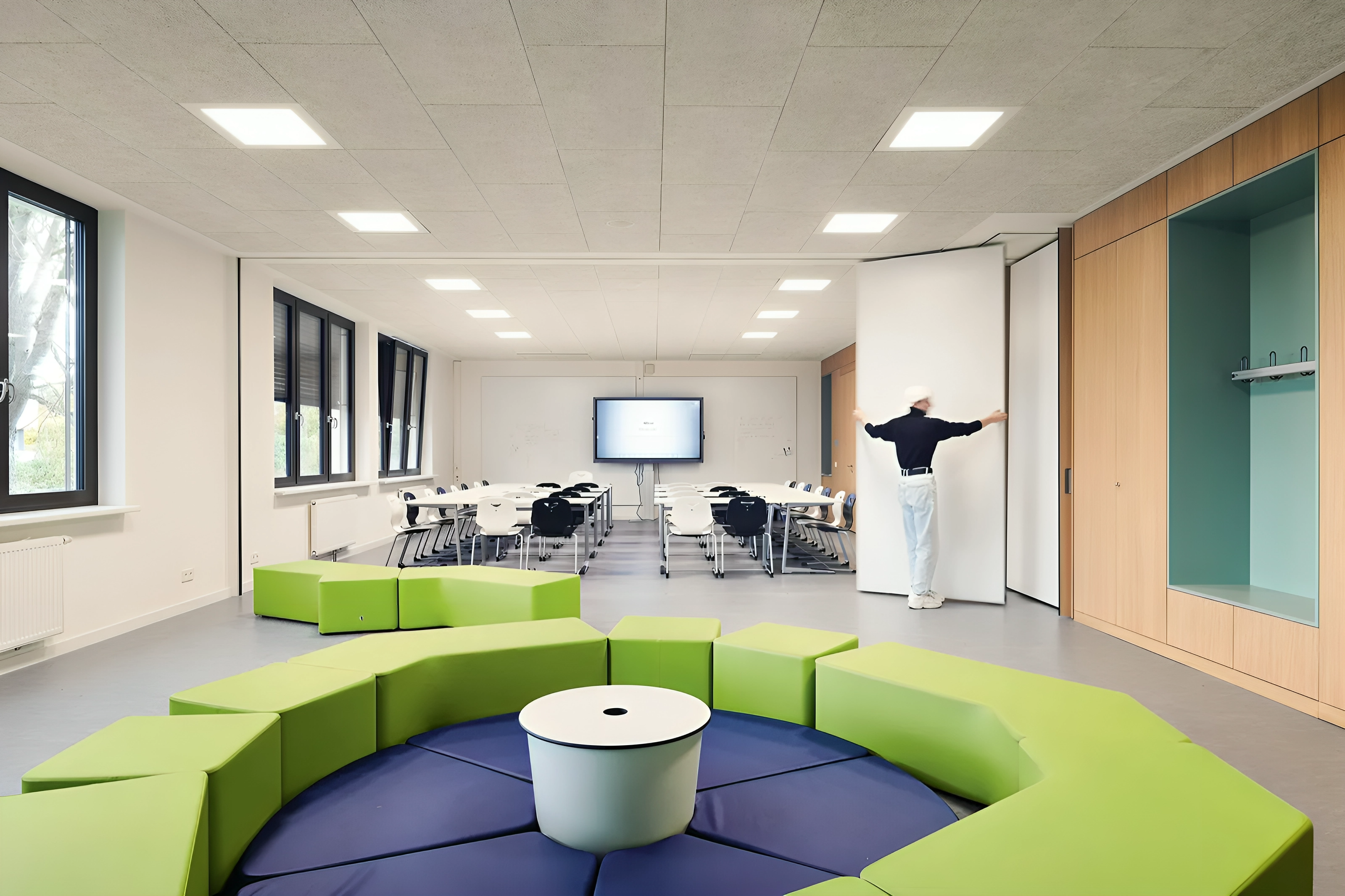 Softe Sitzlandschaften gerade und gebogen | eduLandscape