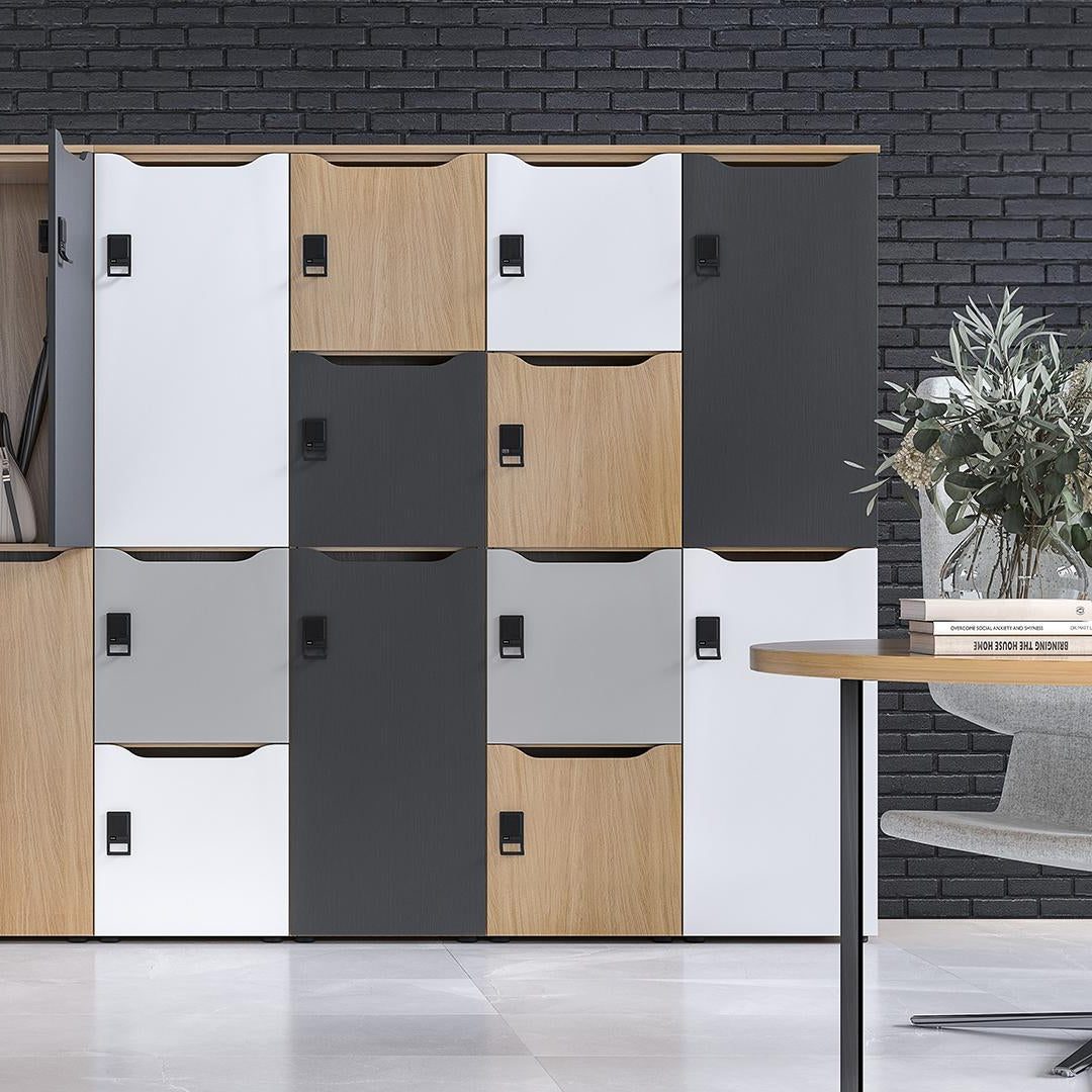 Spindschrank abschliessbar flexibel erweiterbar mit grossen und kleinen Lockers