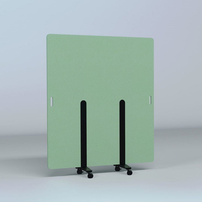 Akustischer Raumtrenner auf Rollen im Büro