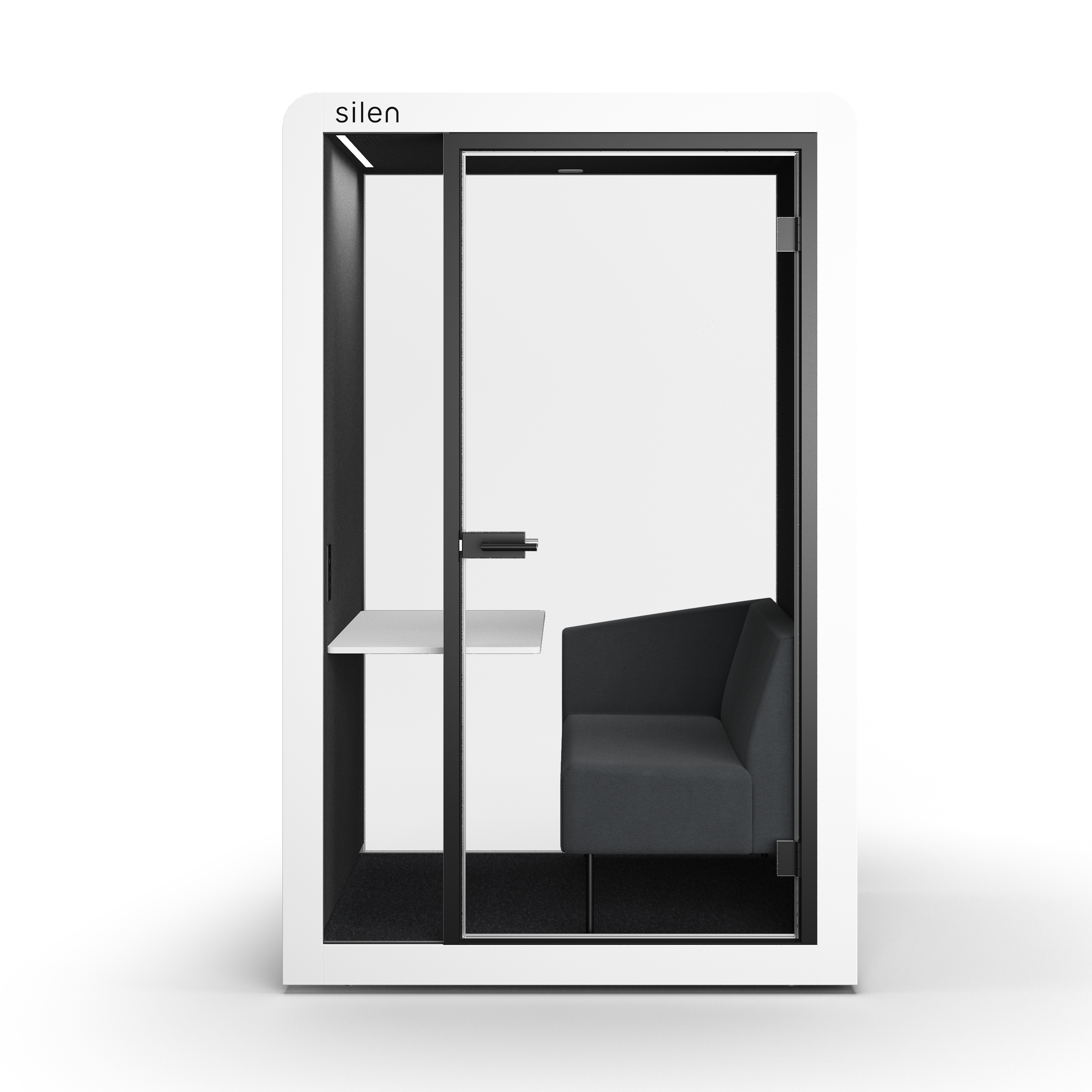 Telephone cabin office with GS certificate & 30.1 db sound reduction (ISO standard) | Silen Space 1.5