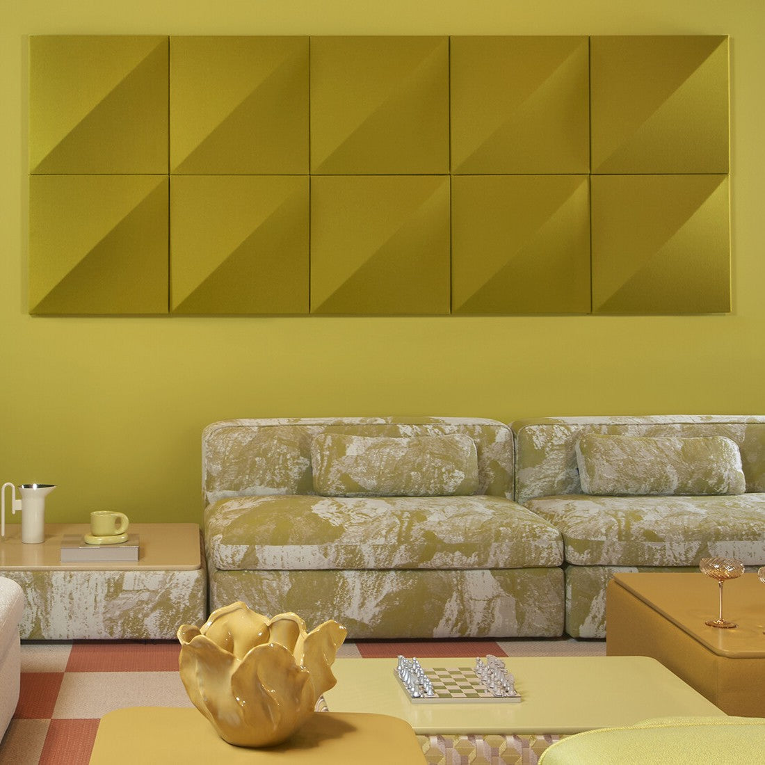 Akustik Wandpaneel mit Ecophon Füllung 60x60x5 cm – Top Akustiklösung mit Absorptionsklasse A