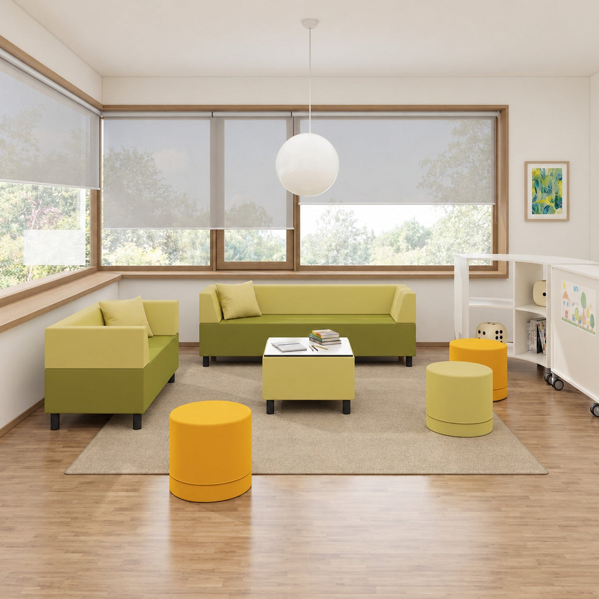 Kindersofa gepolstert für Schule & Kindergarten ǀ JUNIOR