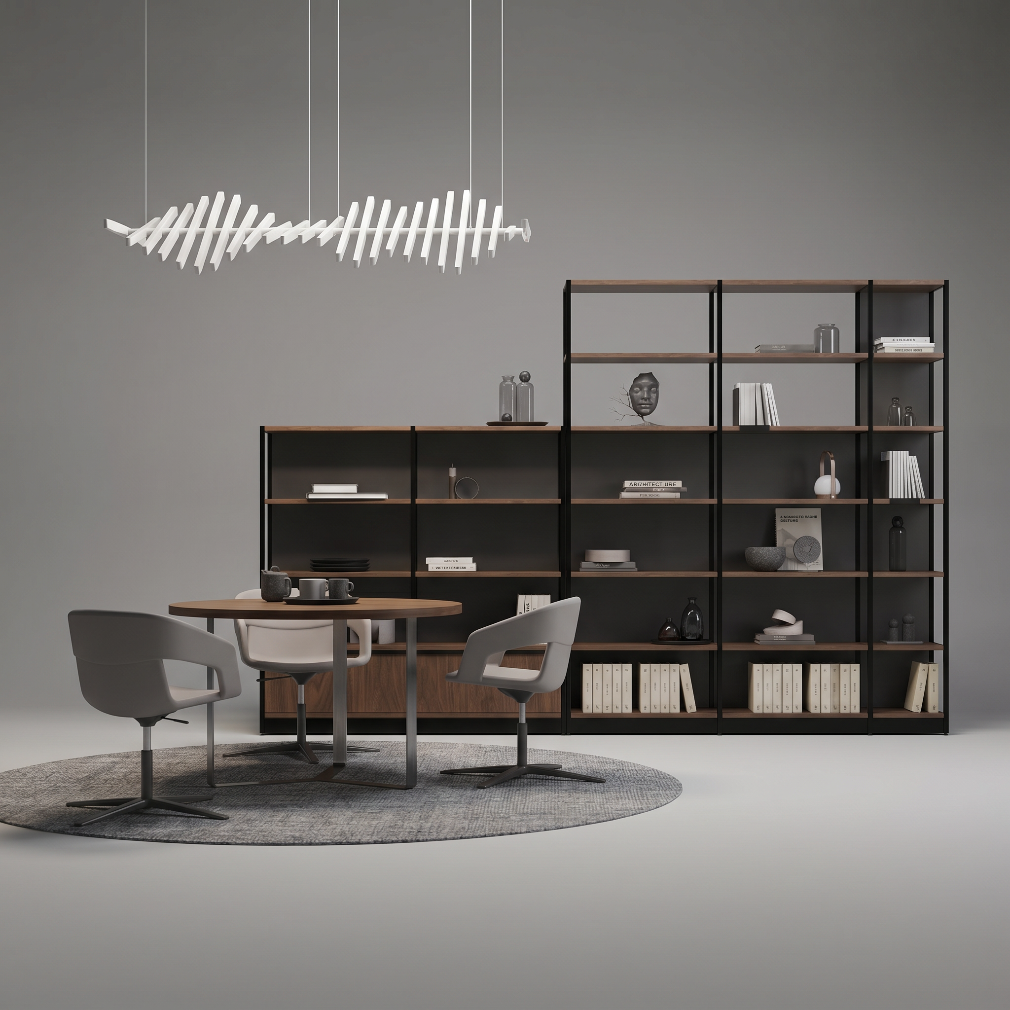 Étagère de bureau modulaire comme séparateur de pièce ǀ Combus