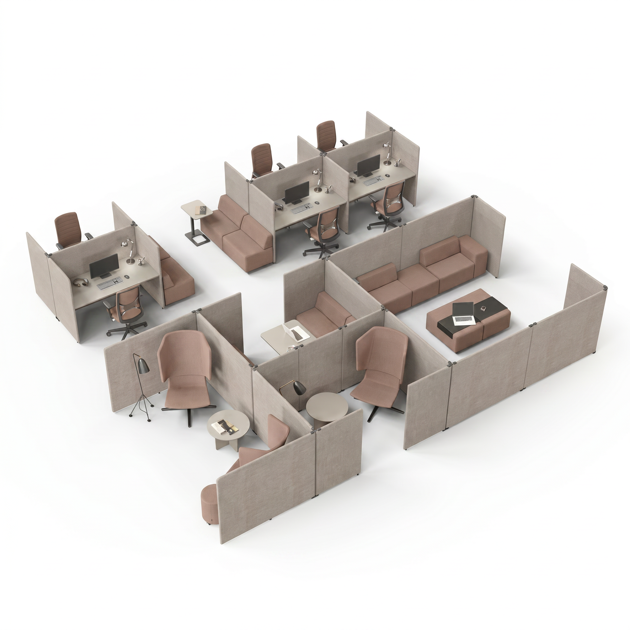 Focus workstations double-sided U-shape | MY SPACE